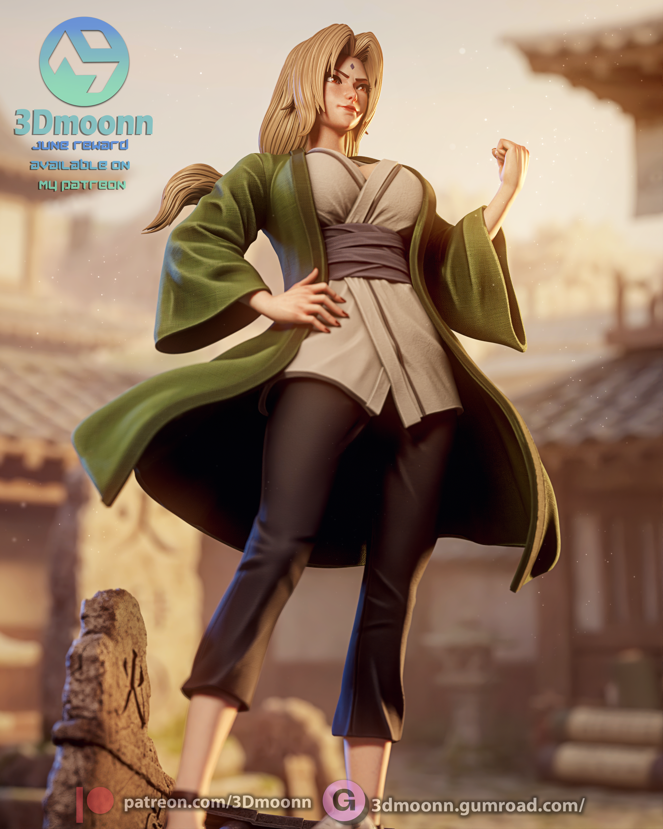 The Fifth Hokage Statue