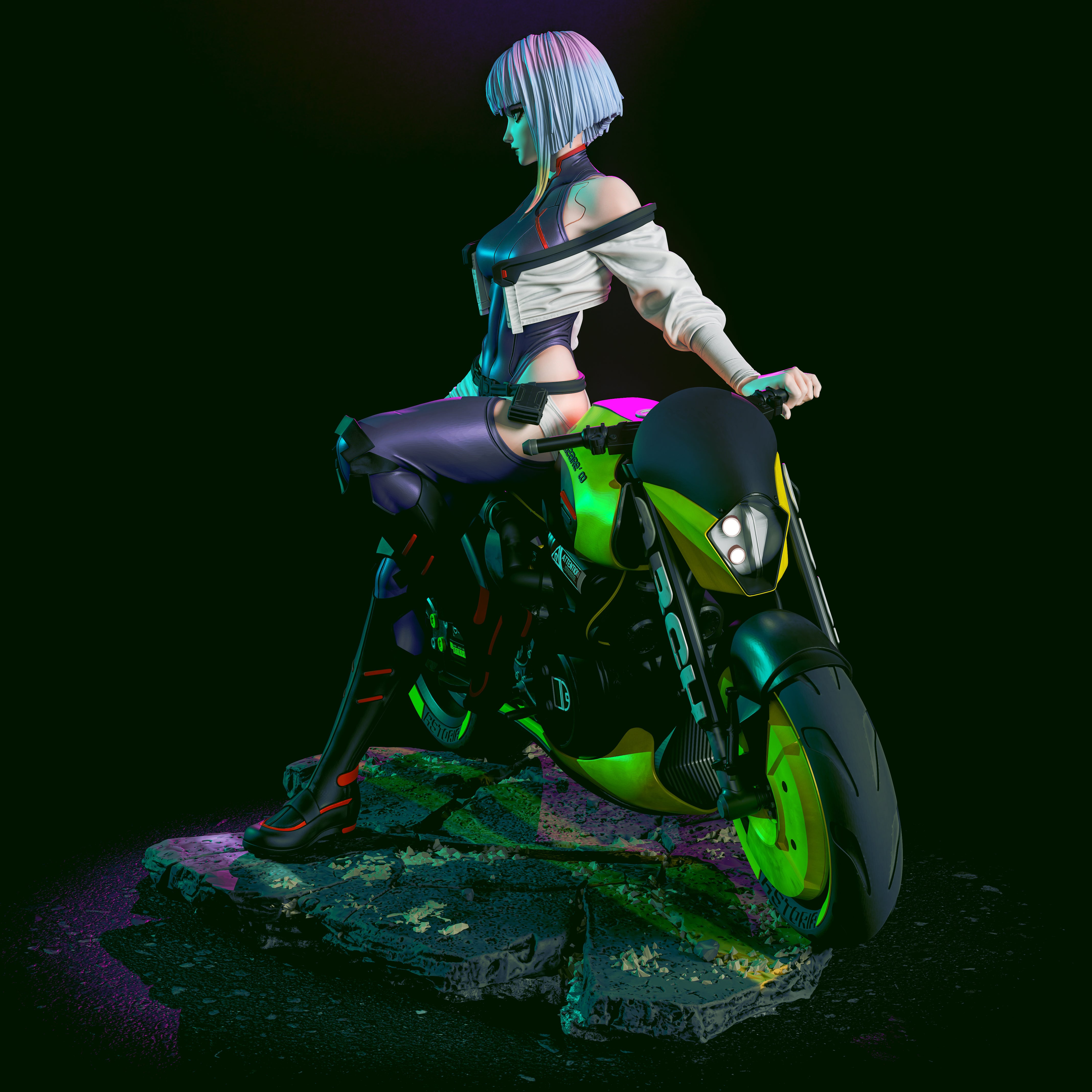 The Netrunner Statue