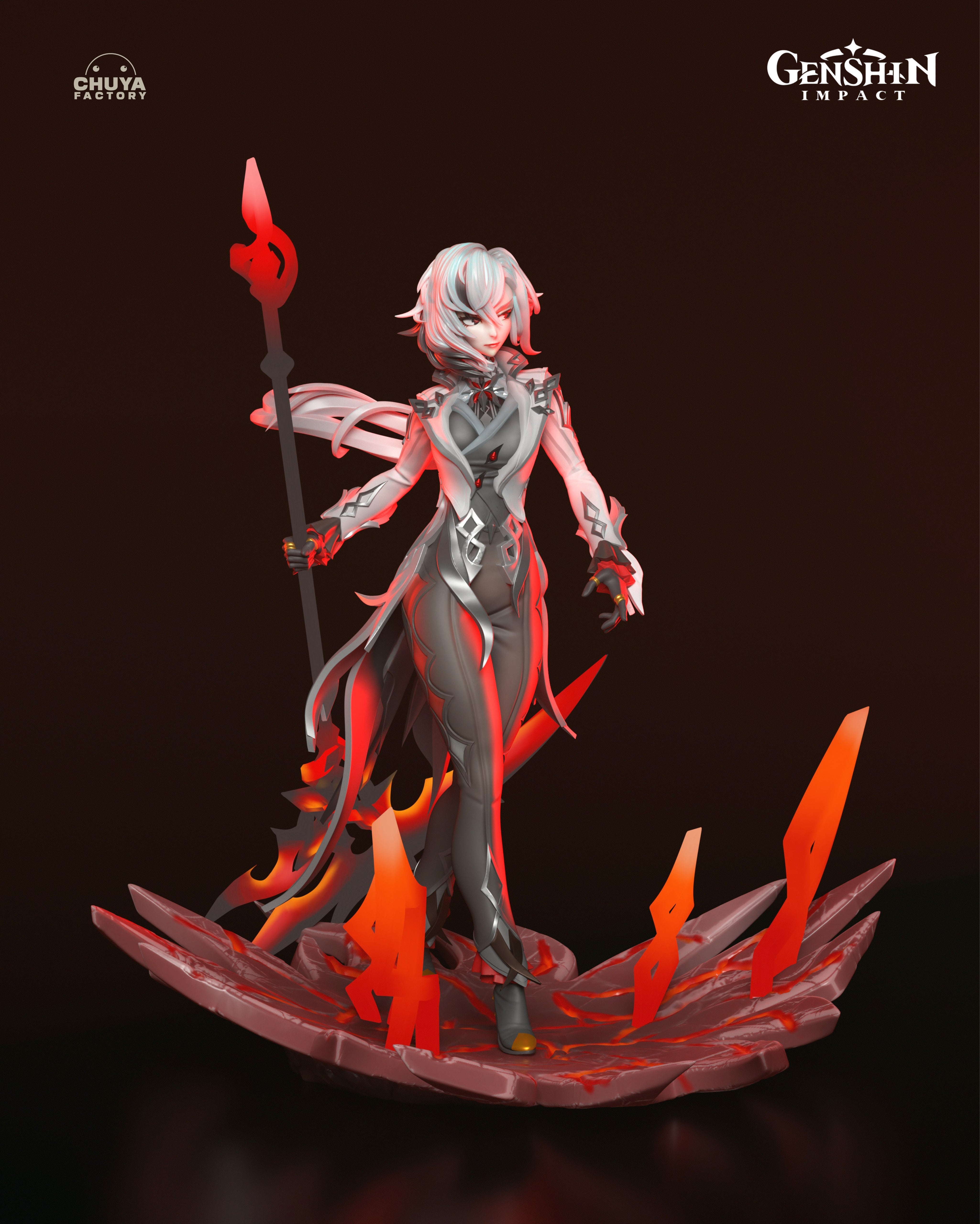 The Crimson Enigma | Maximum Detailed 12K 3D printed figure