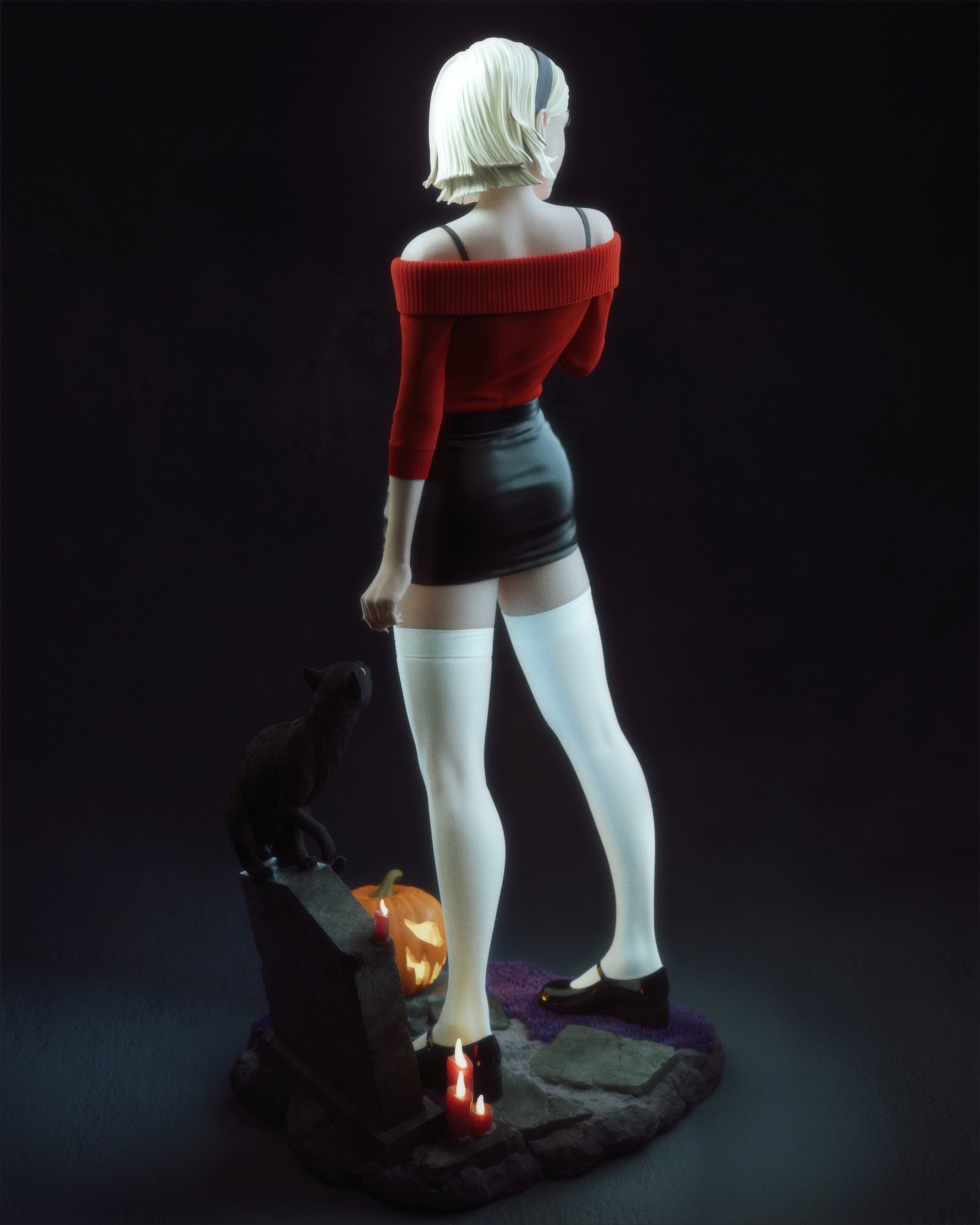 The Teenage Witch Statue