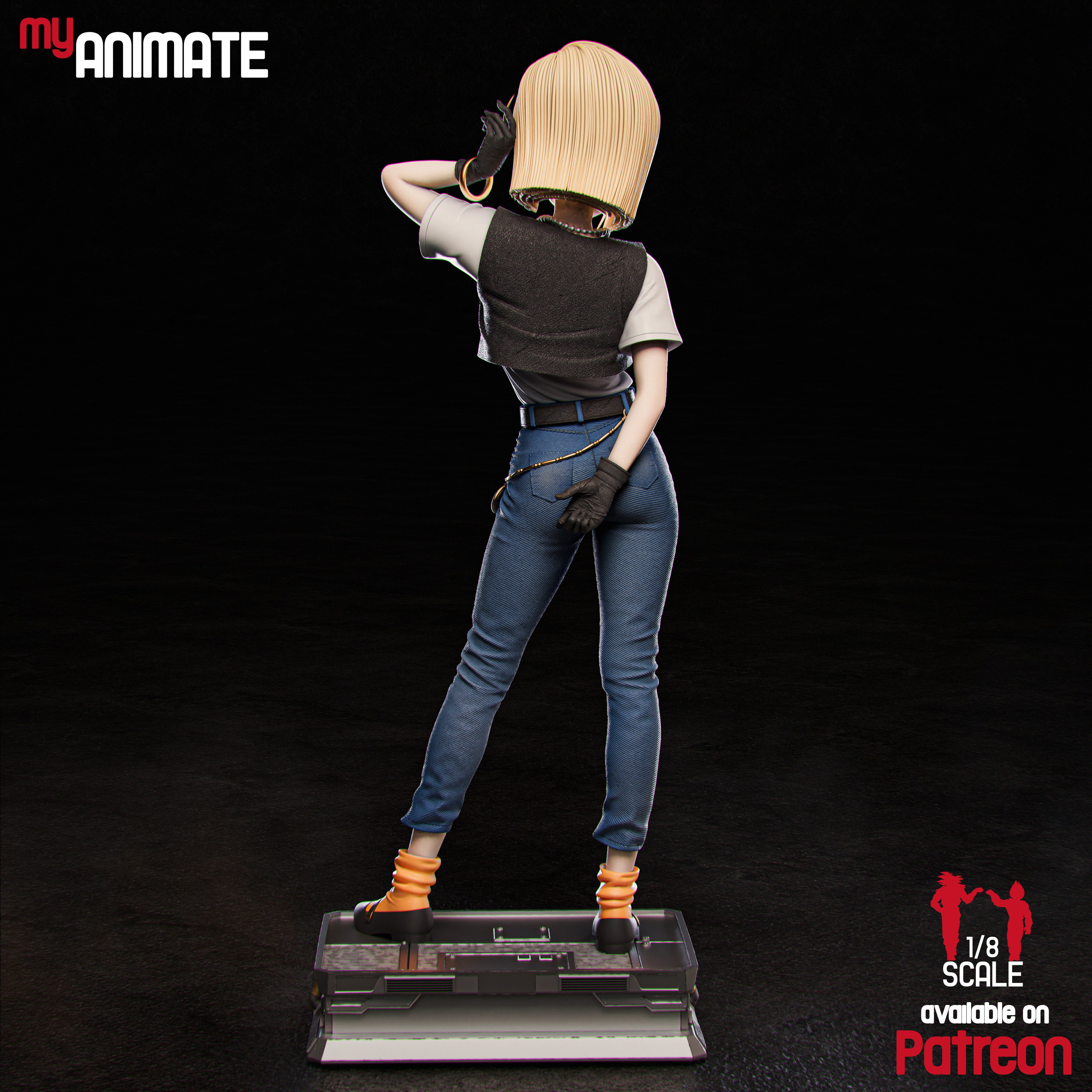 The Icy Android | Maximum Detailed 12K 3D Printed Figure