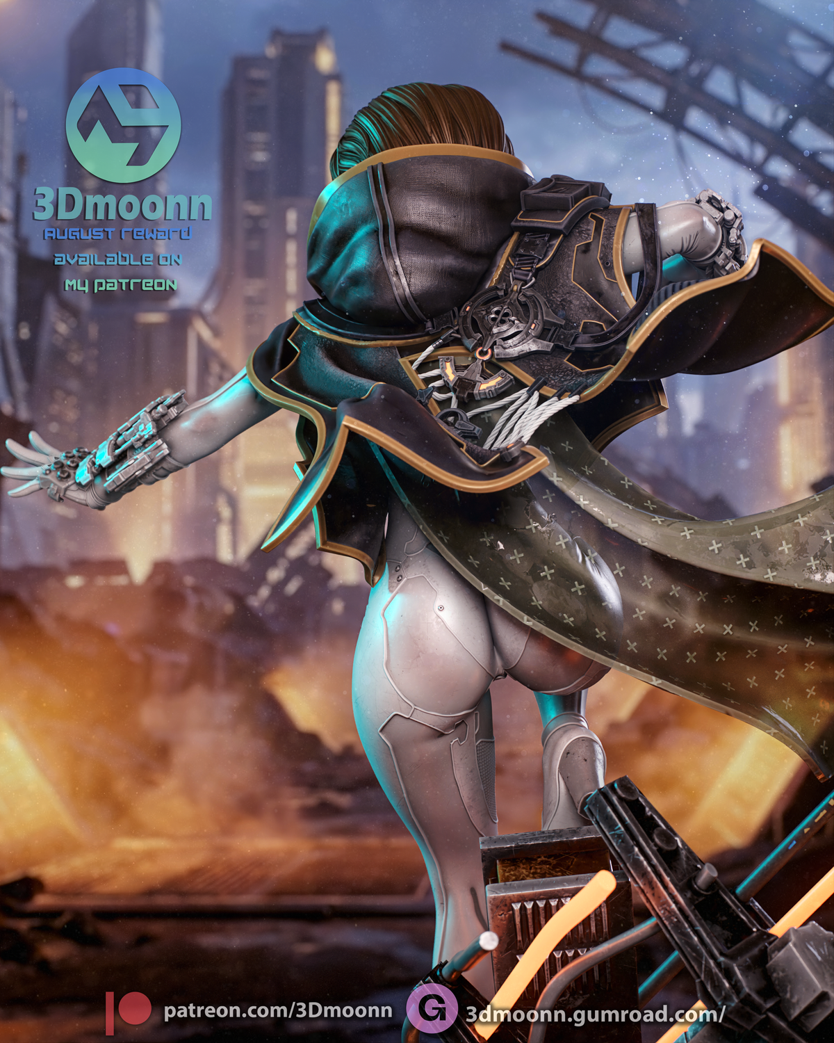 Blood Rain Evie Statue