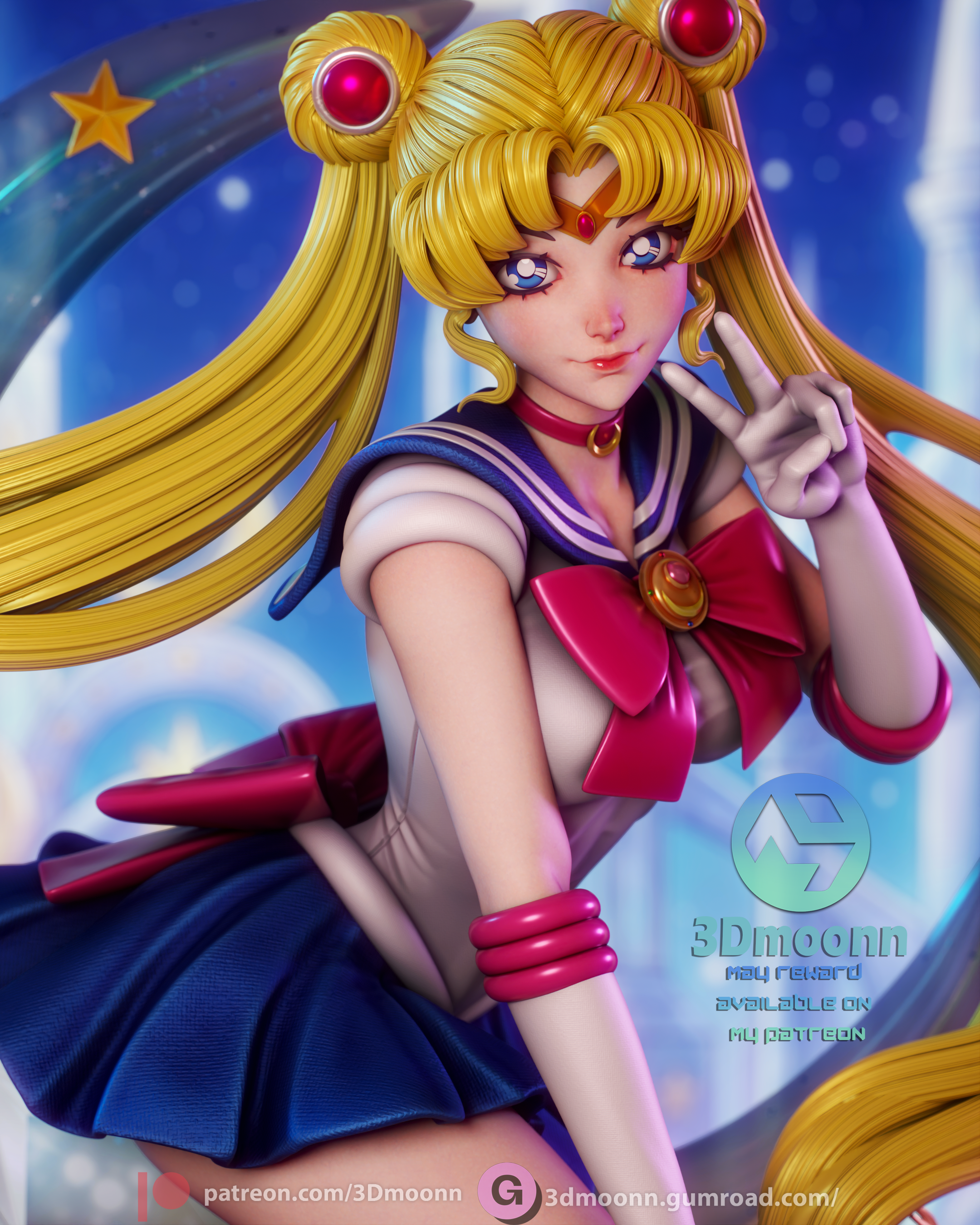 Princess of the Moon Statue