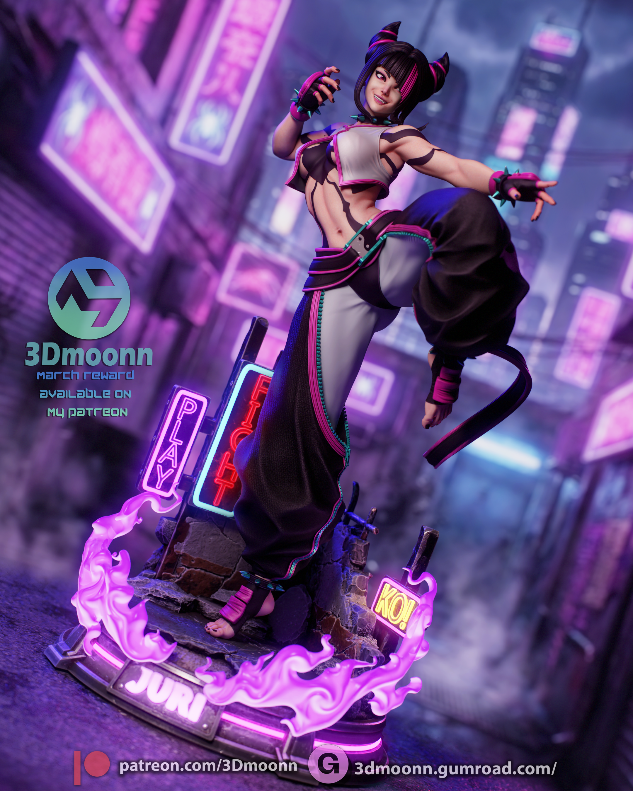 The Neon Viper Statue