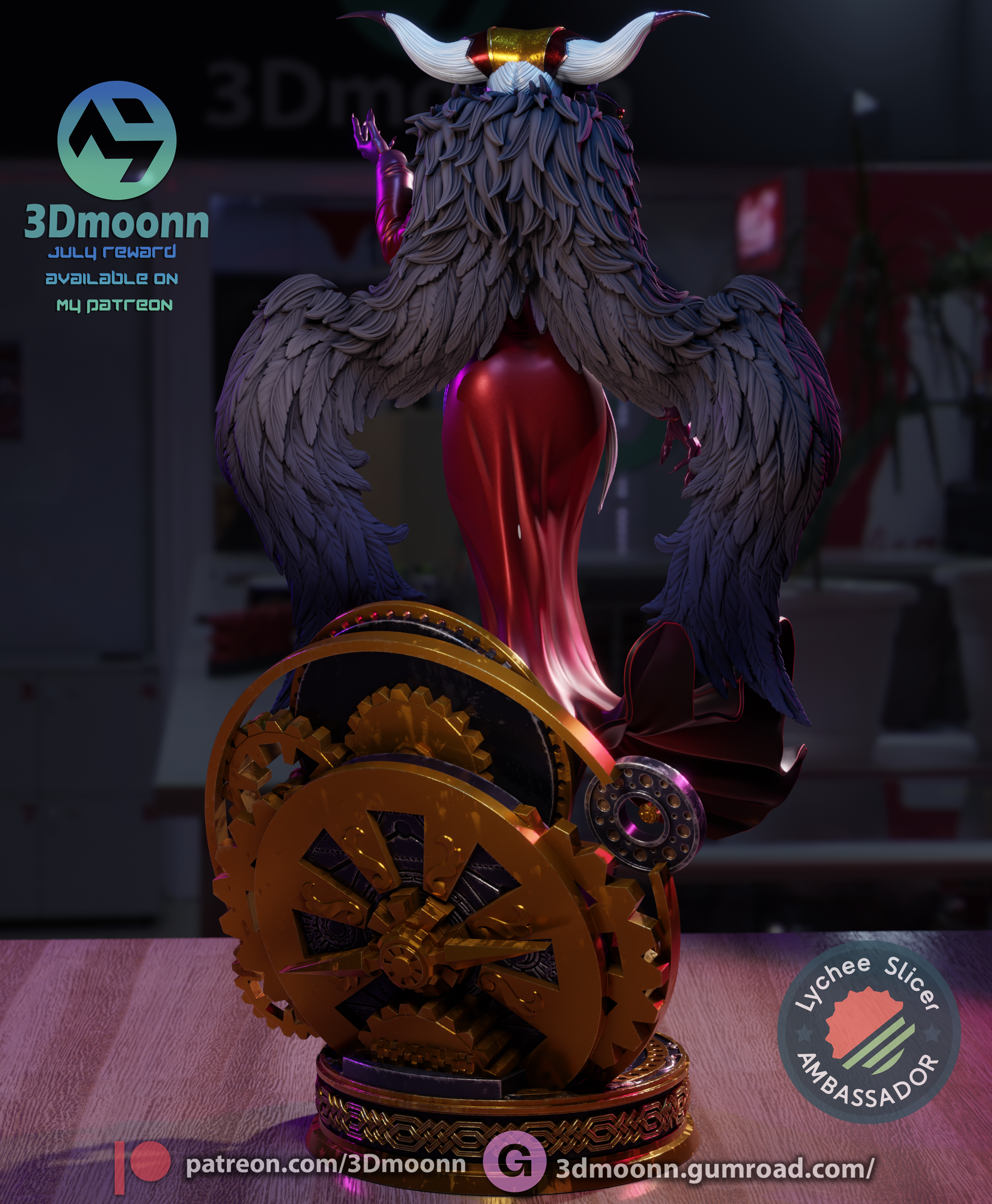 The Timebound Queen | Maximum Detailed 12K 3D printed figure