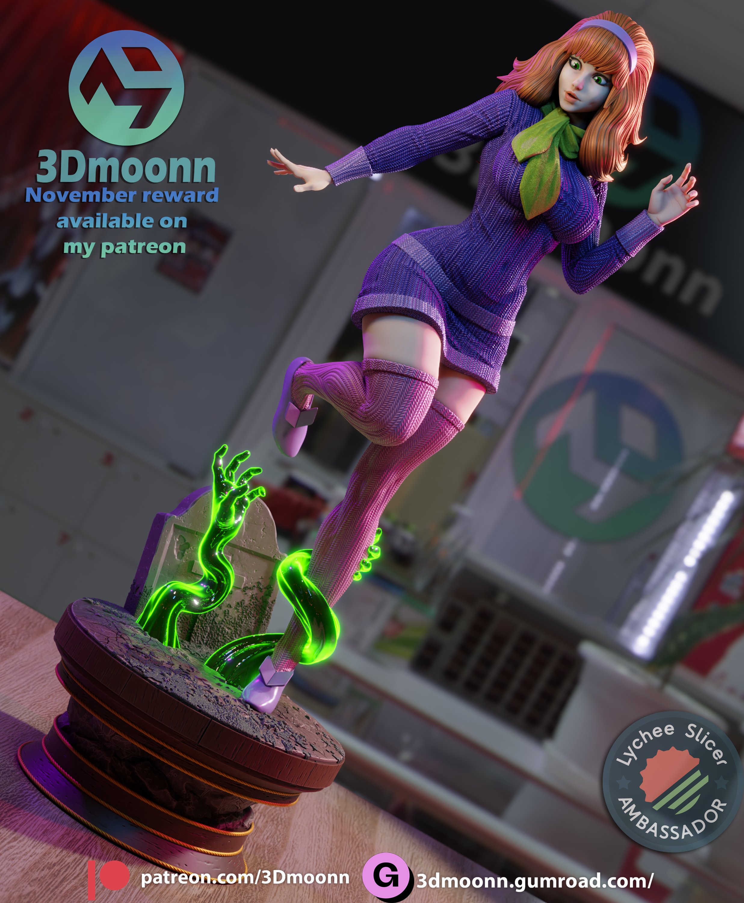 The Glamorous Sleuth | Maximum Detailed 12K 3D printed figure