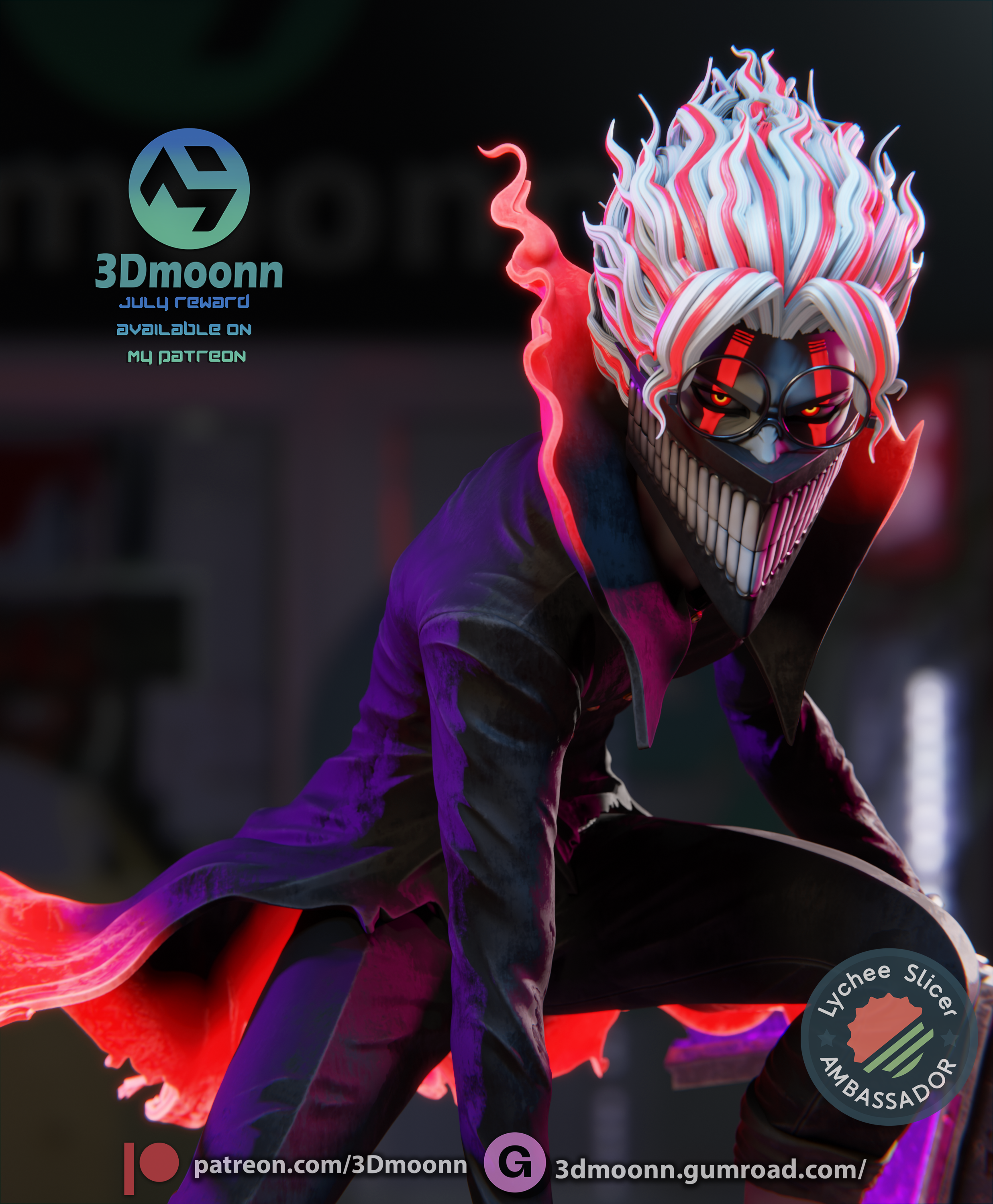 The Cursed Hero | Maximum Detailed 12K 3D printed figure