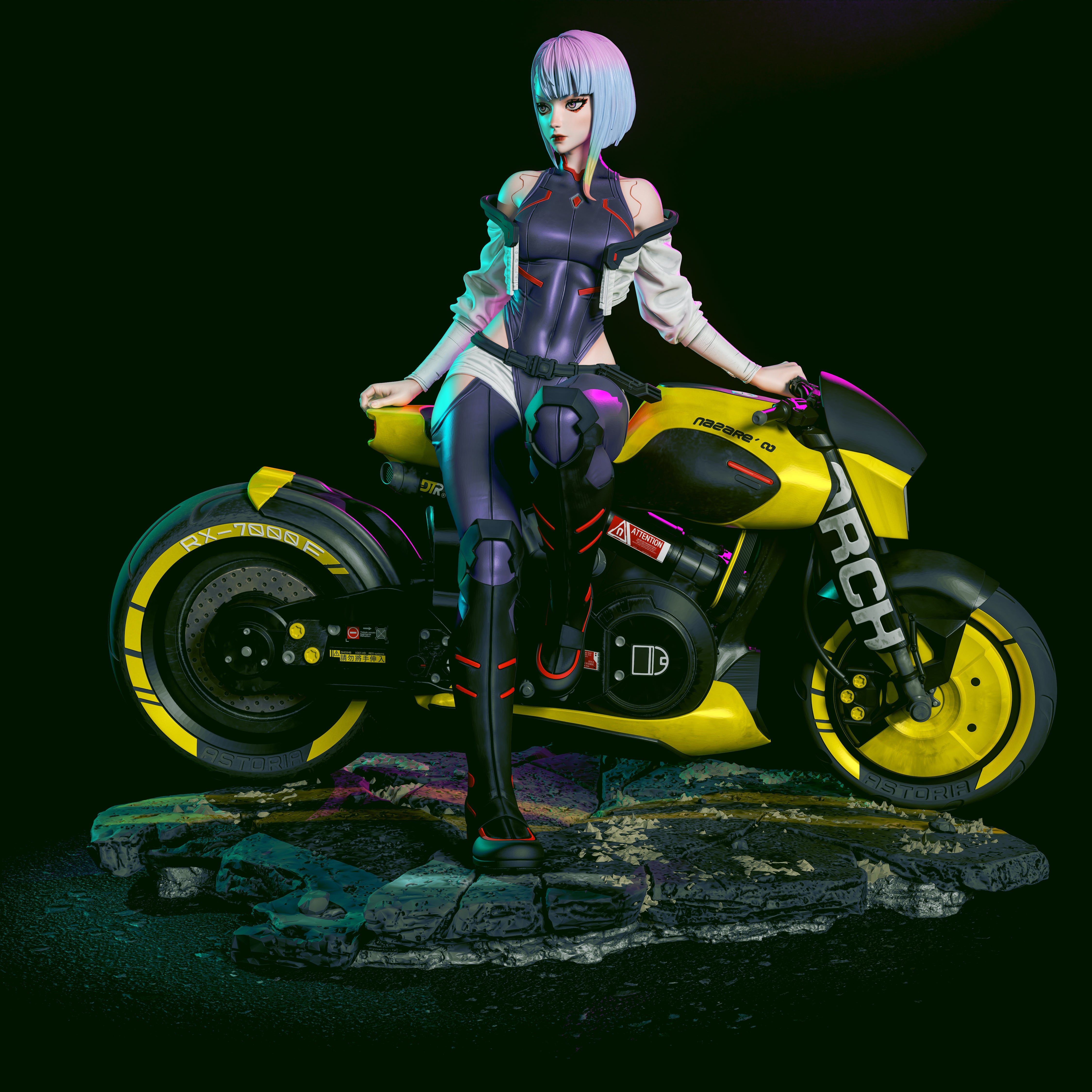 The Netrunner Statue