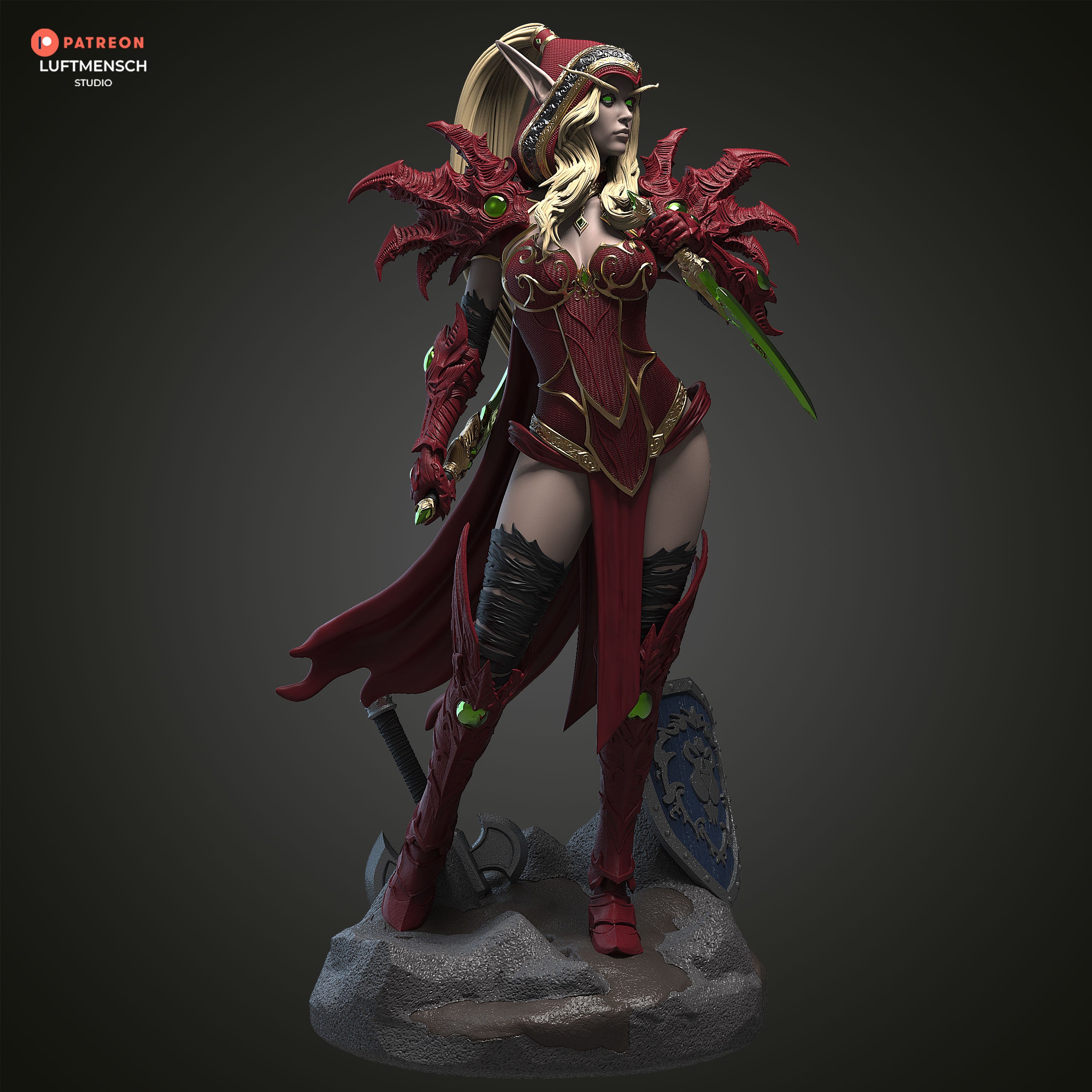 Blood Elf Assassin | Maximum Detailed 12K 3D printed figure