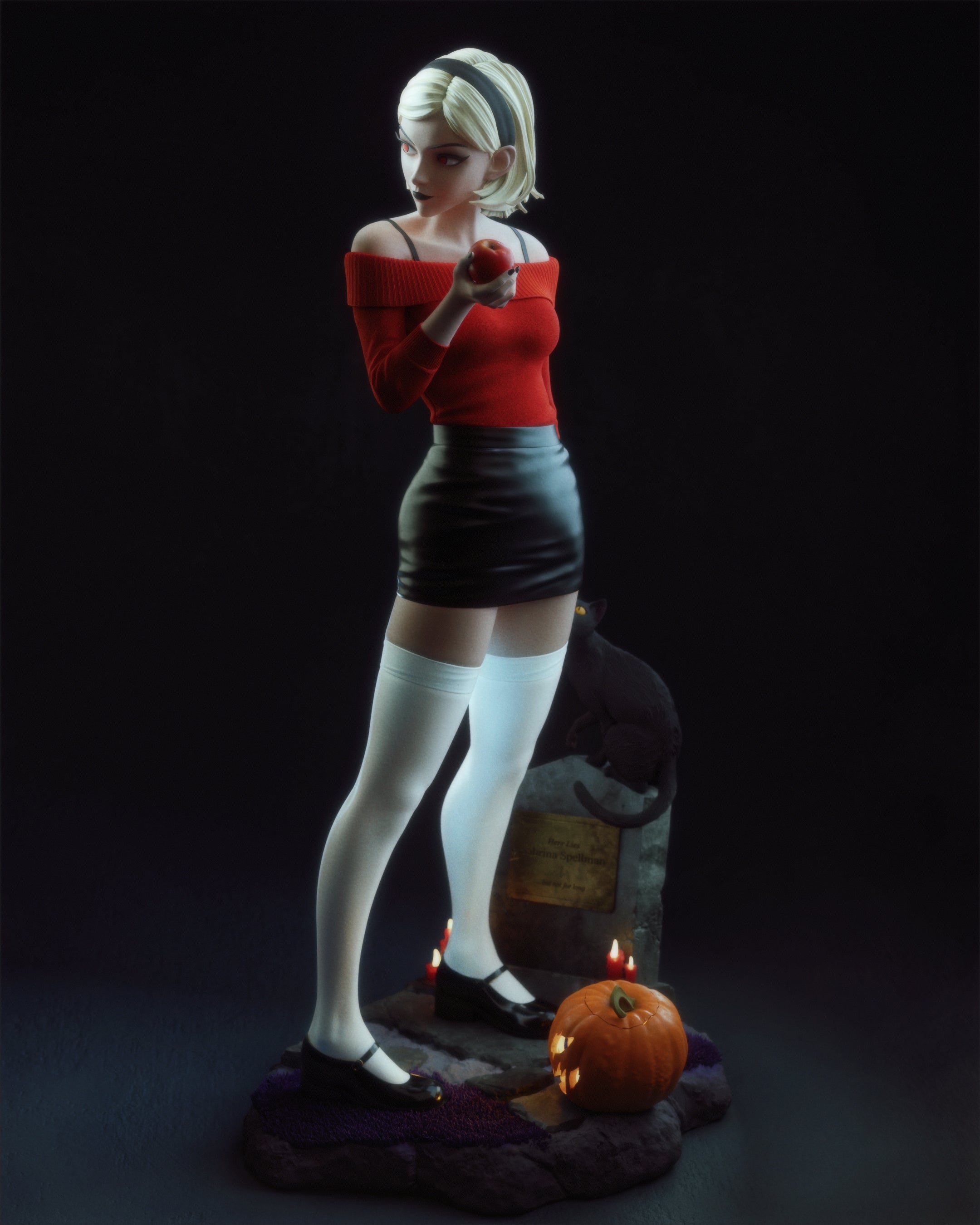 The Teenage Witch Statue