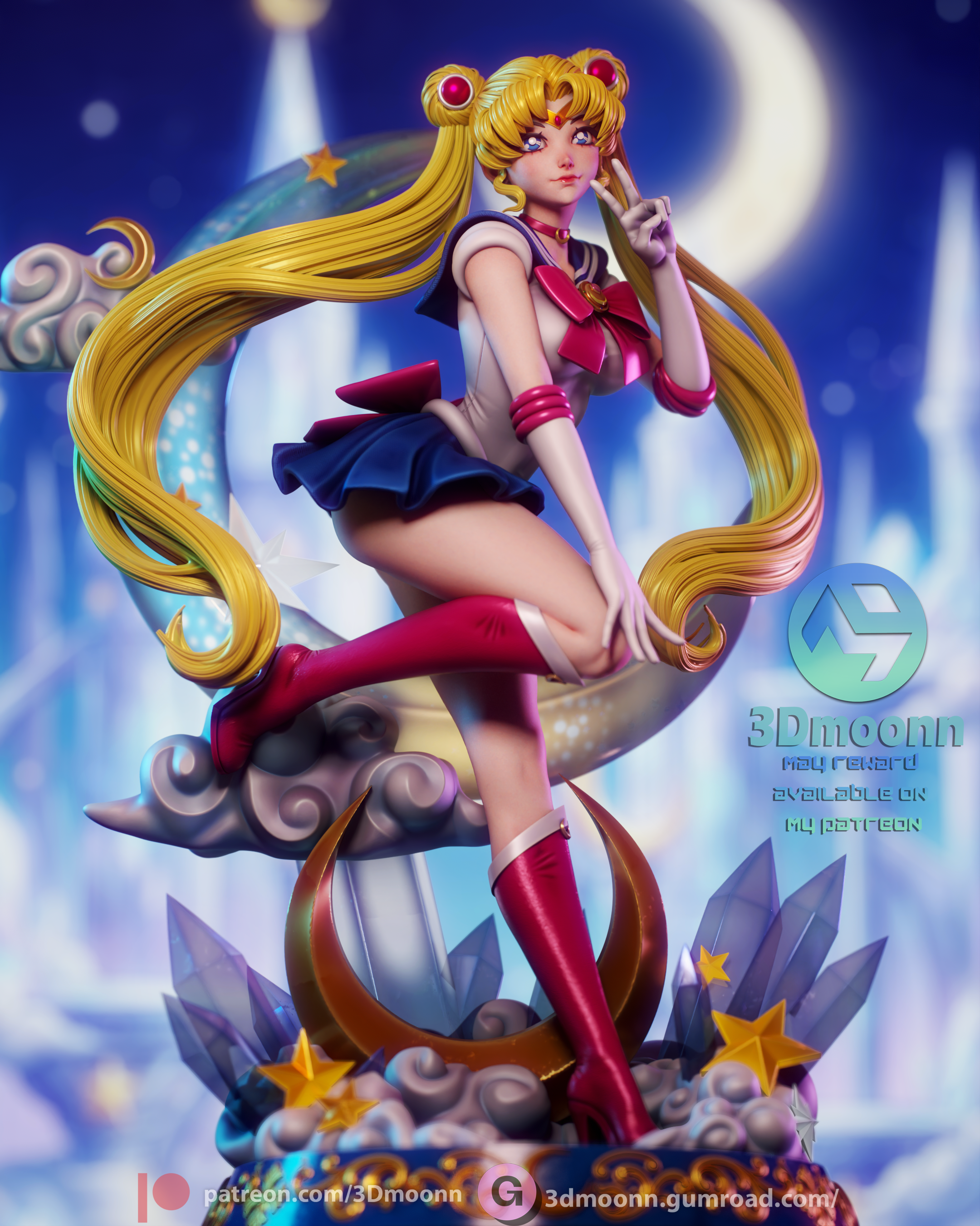 Princess of the Moon Statue