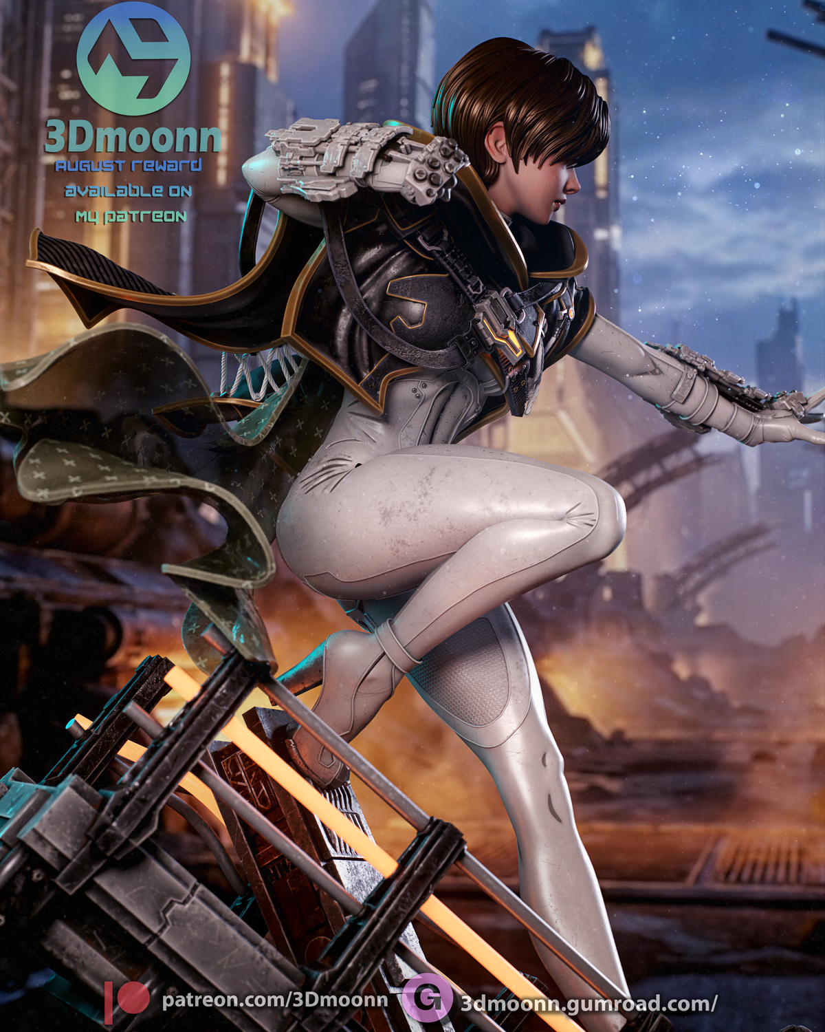 Blood Rain Evie Statue