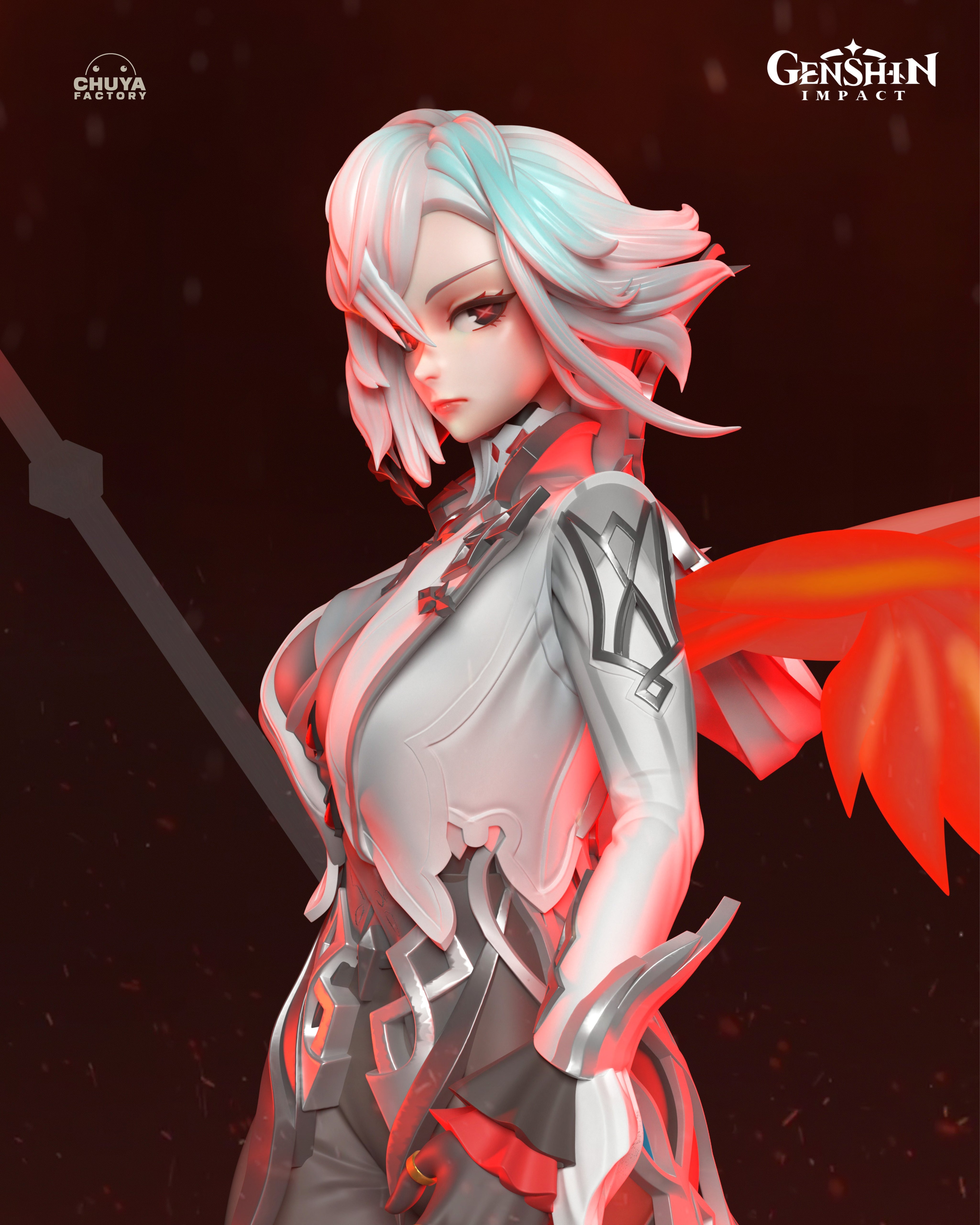 The Crimson Enigma | Maximum Detailed 12K 3D printed figure