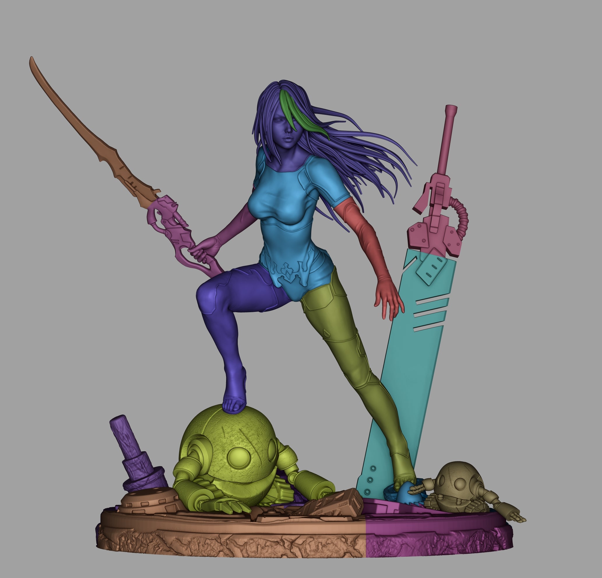The Rogue Unit | Maximum Detailed 12K 3D printed figure