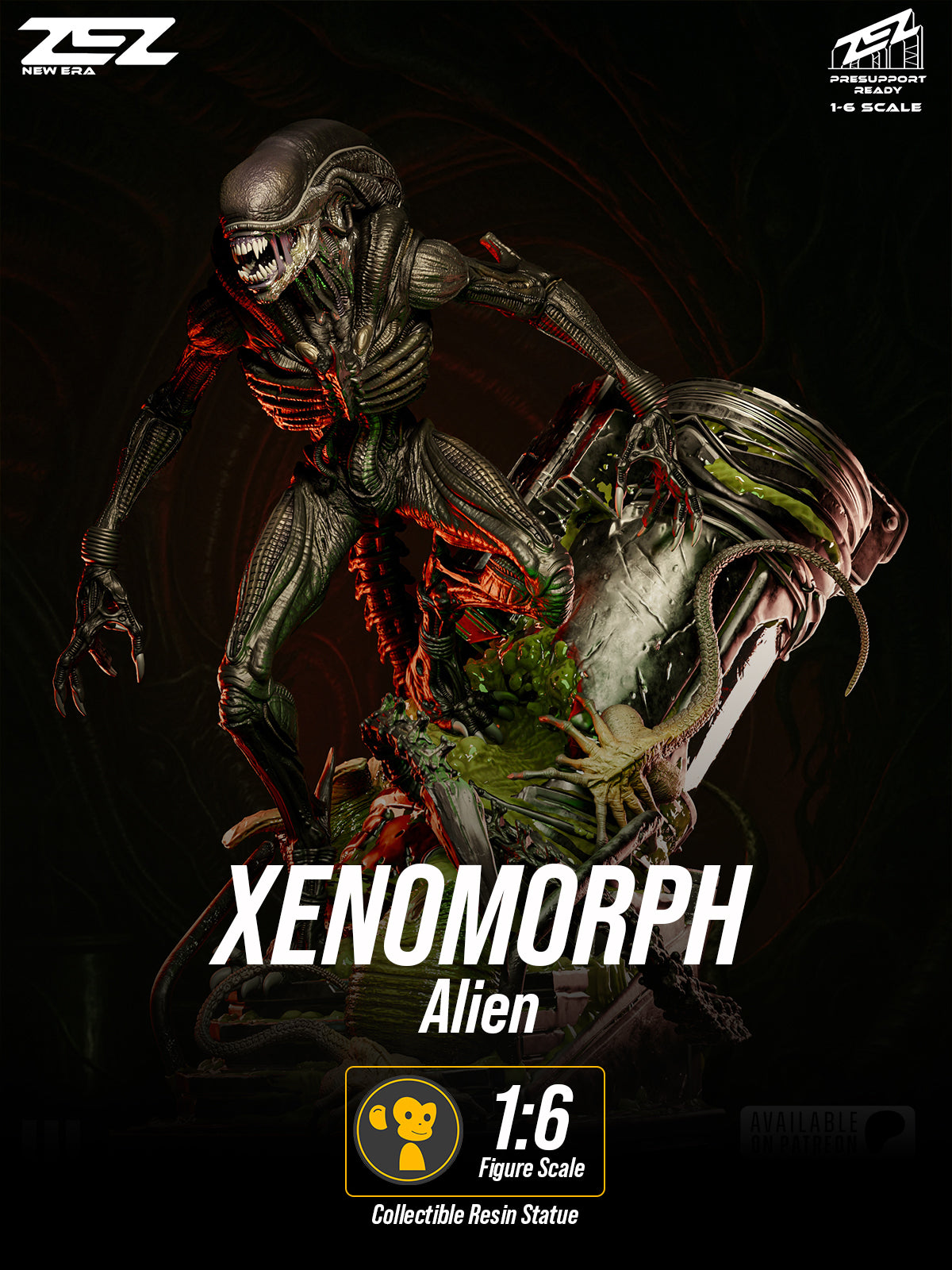 The Alien | Maximum Detailed 12K 3D printed figure