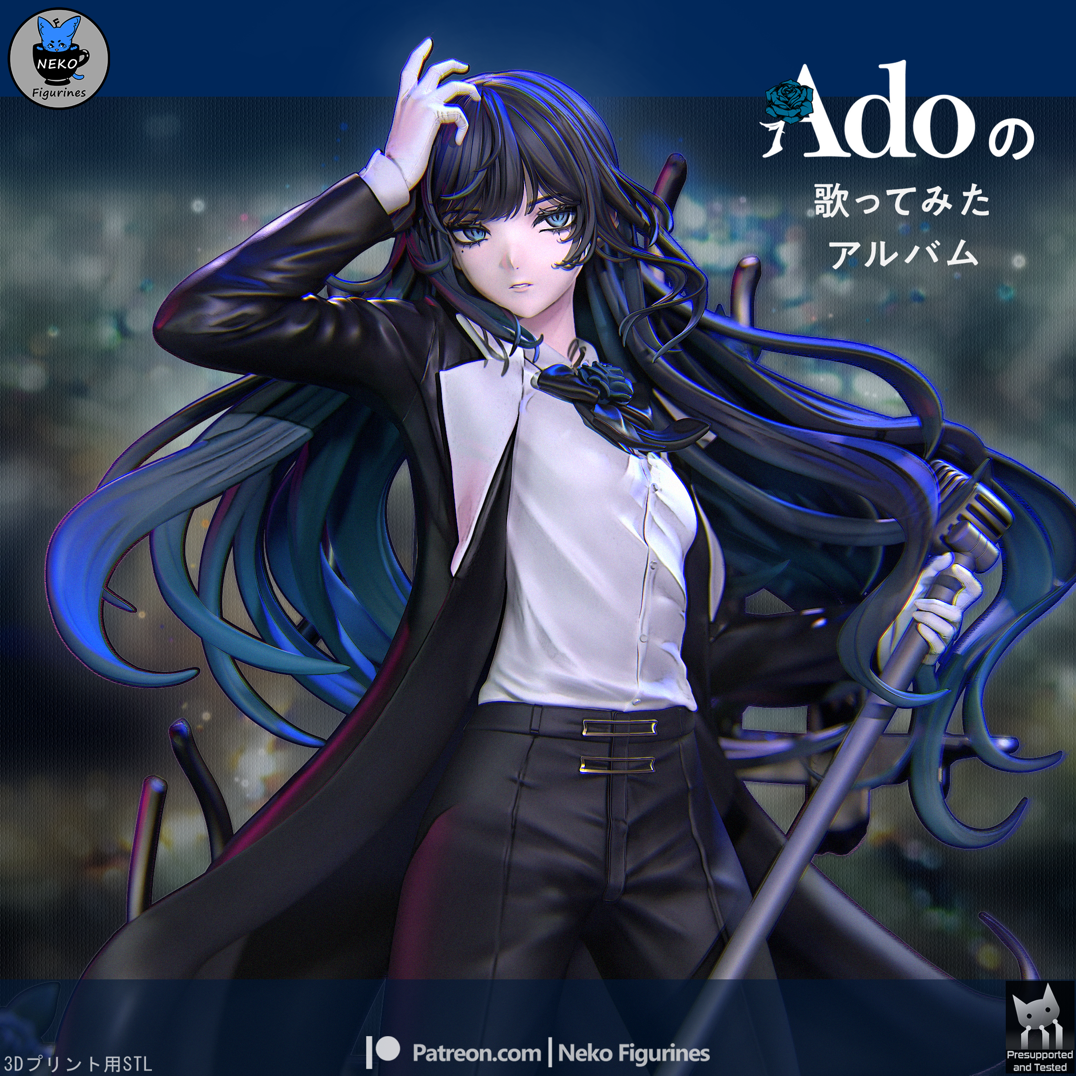 Utaite Ado | Maximum Detailed 12K 3D printed figure