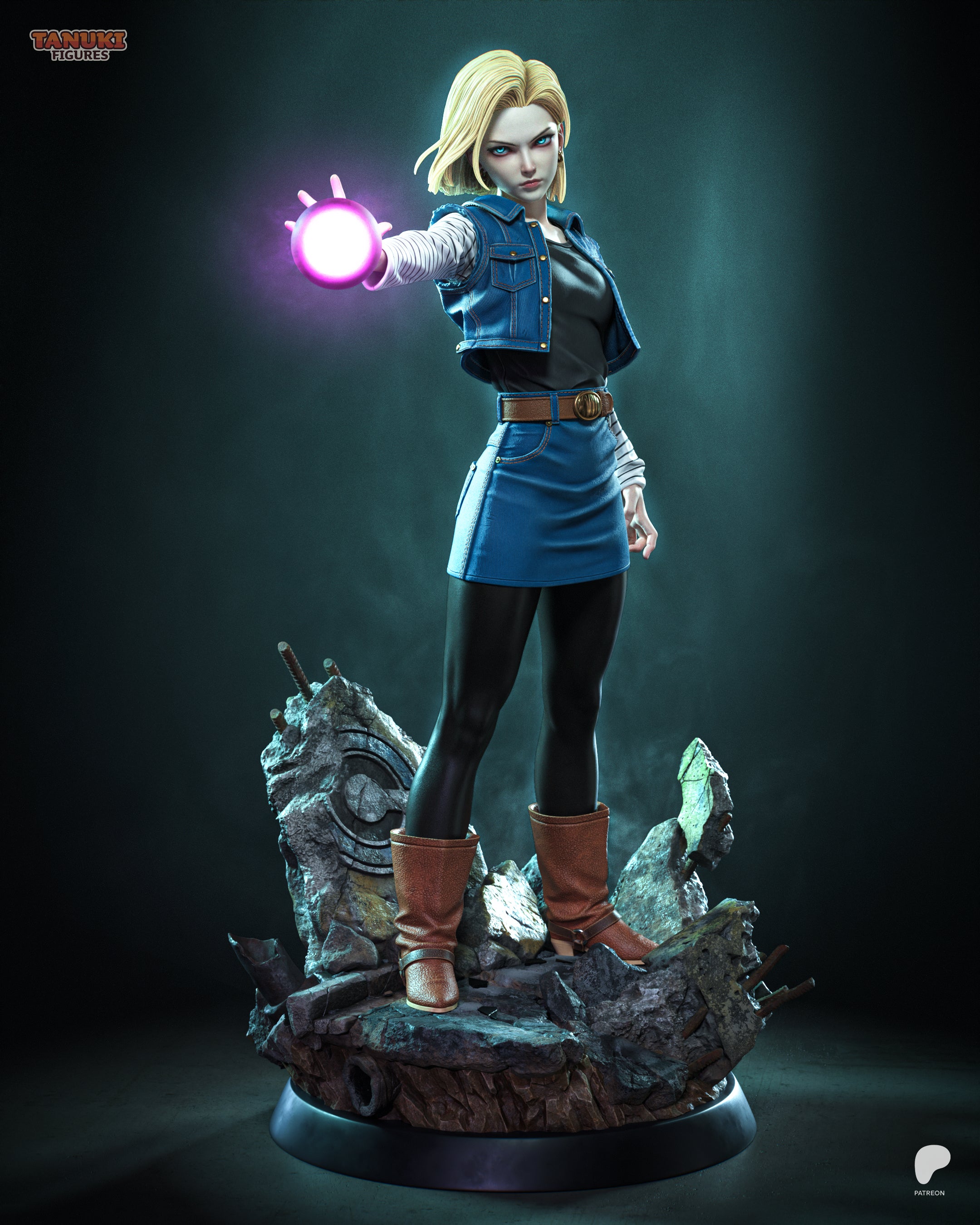 The Elegant Android Statue