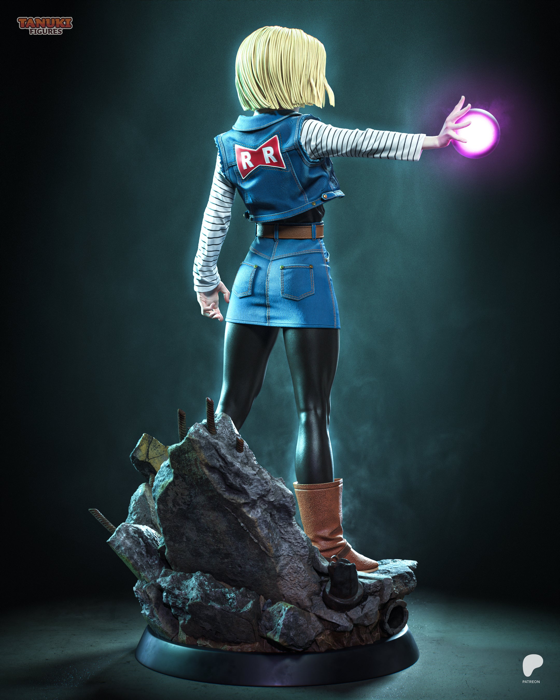 The Elegant Android Statue