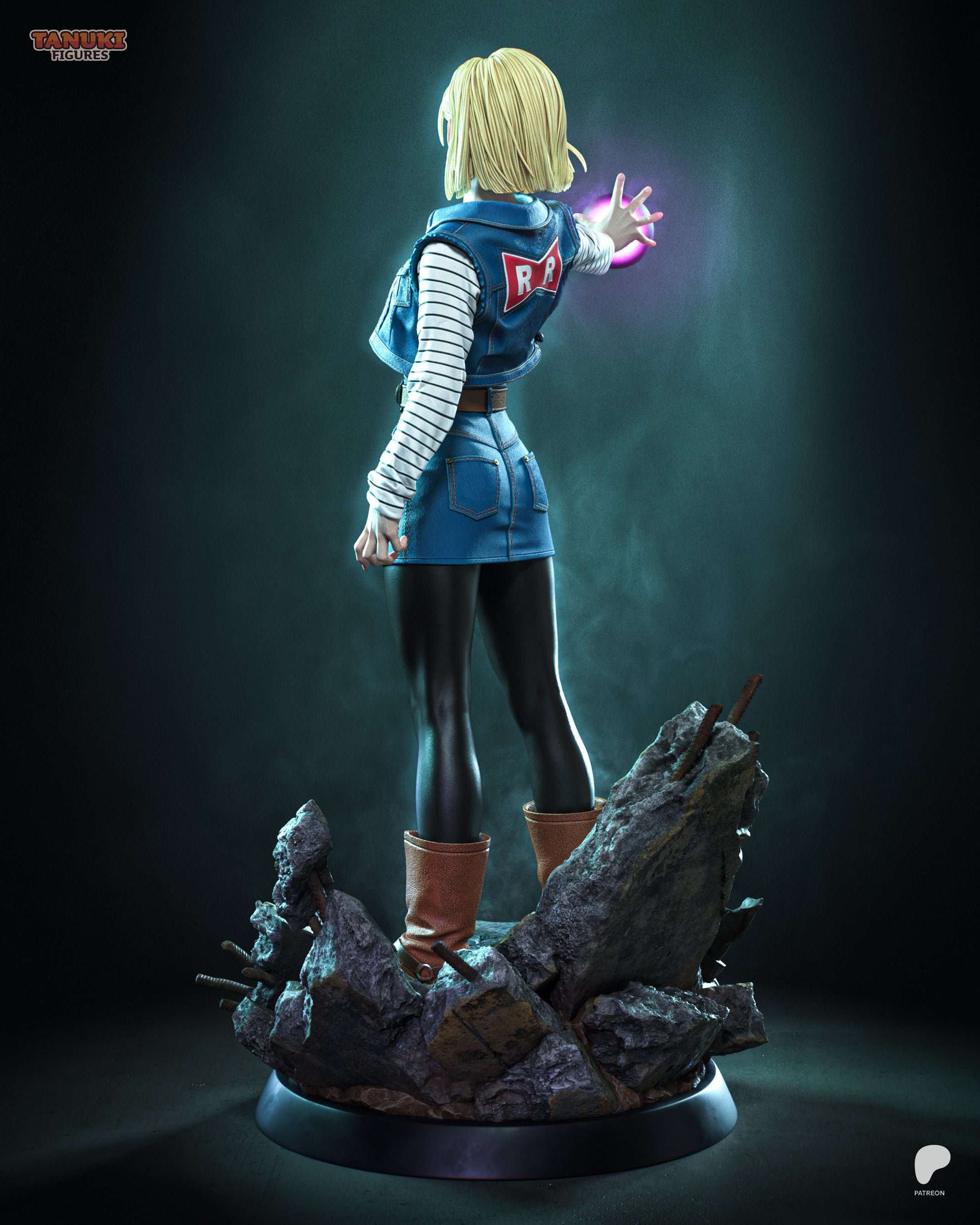 The Elegant Android Statue
