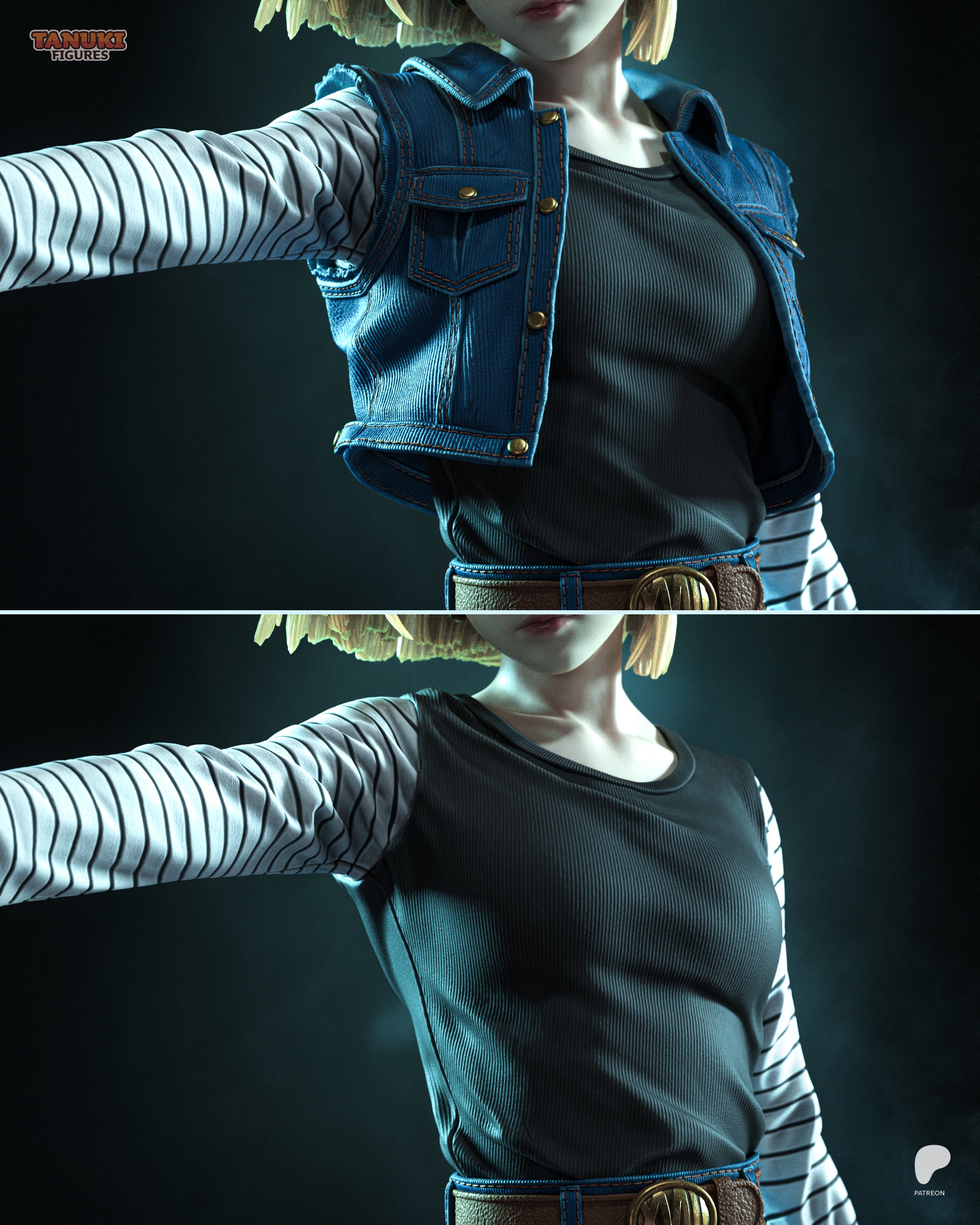 The Elegant Android Statue