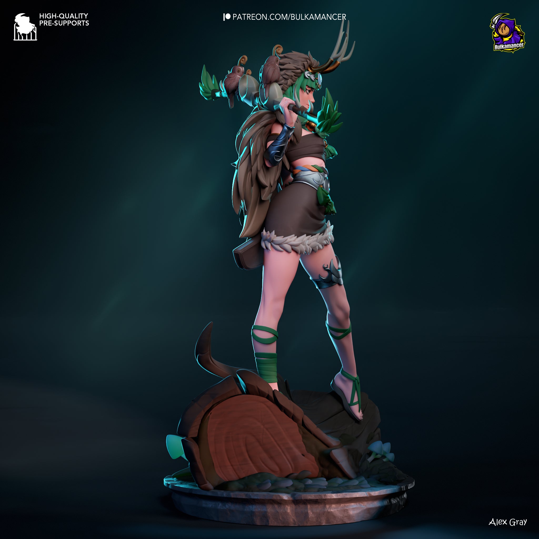Goddess of the Hunt | Maximum Detailed 12K 3D printed figure