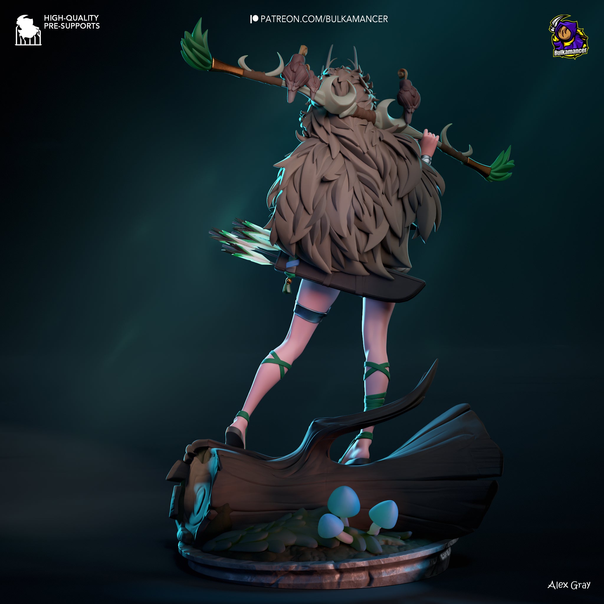 Goddess of the Hunt | Maximum Detailed 12K 3D printed figure