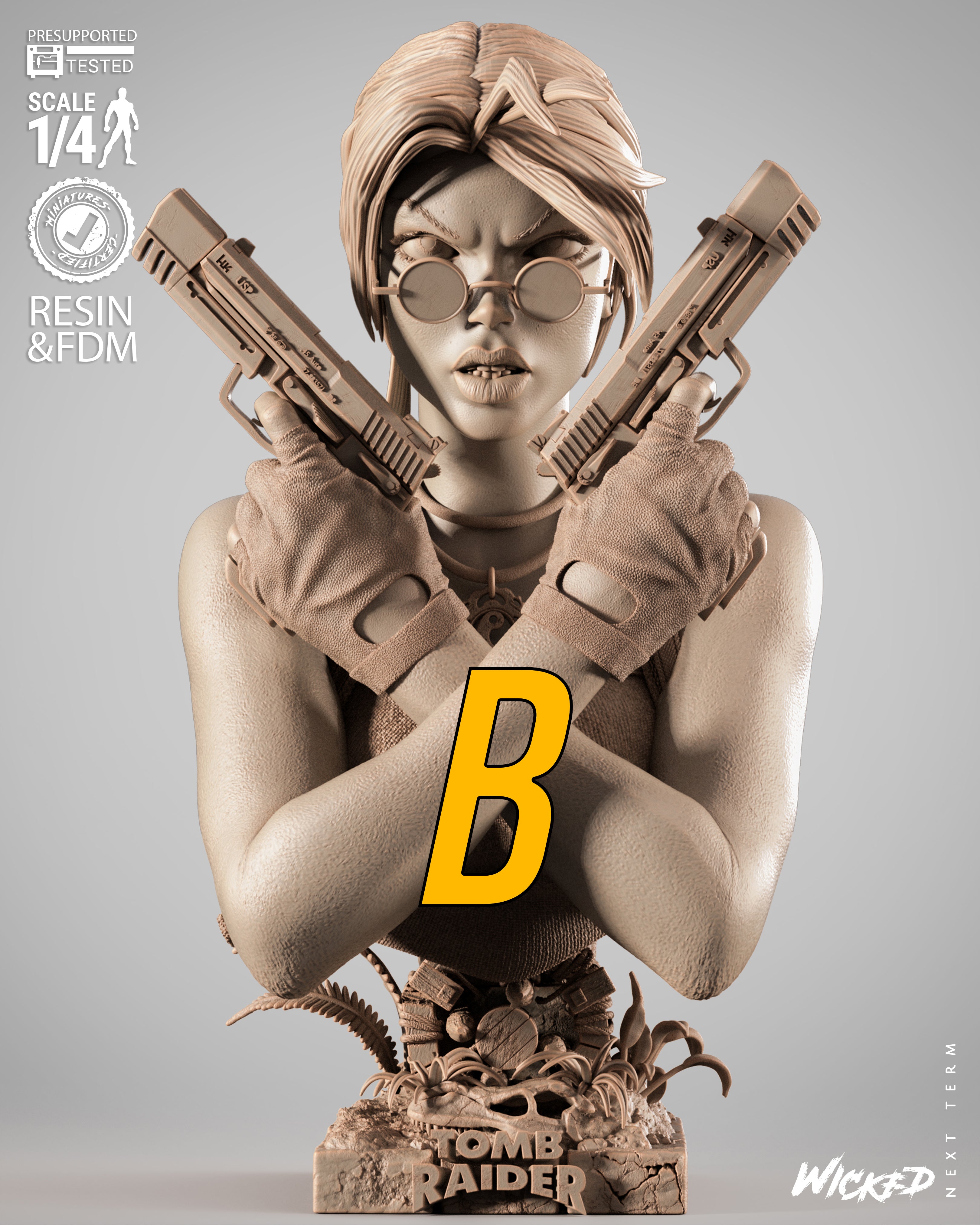 Queen of Adventure | Maximum Detailed 12K 3D printed bust