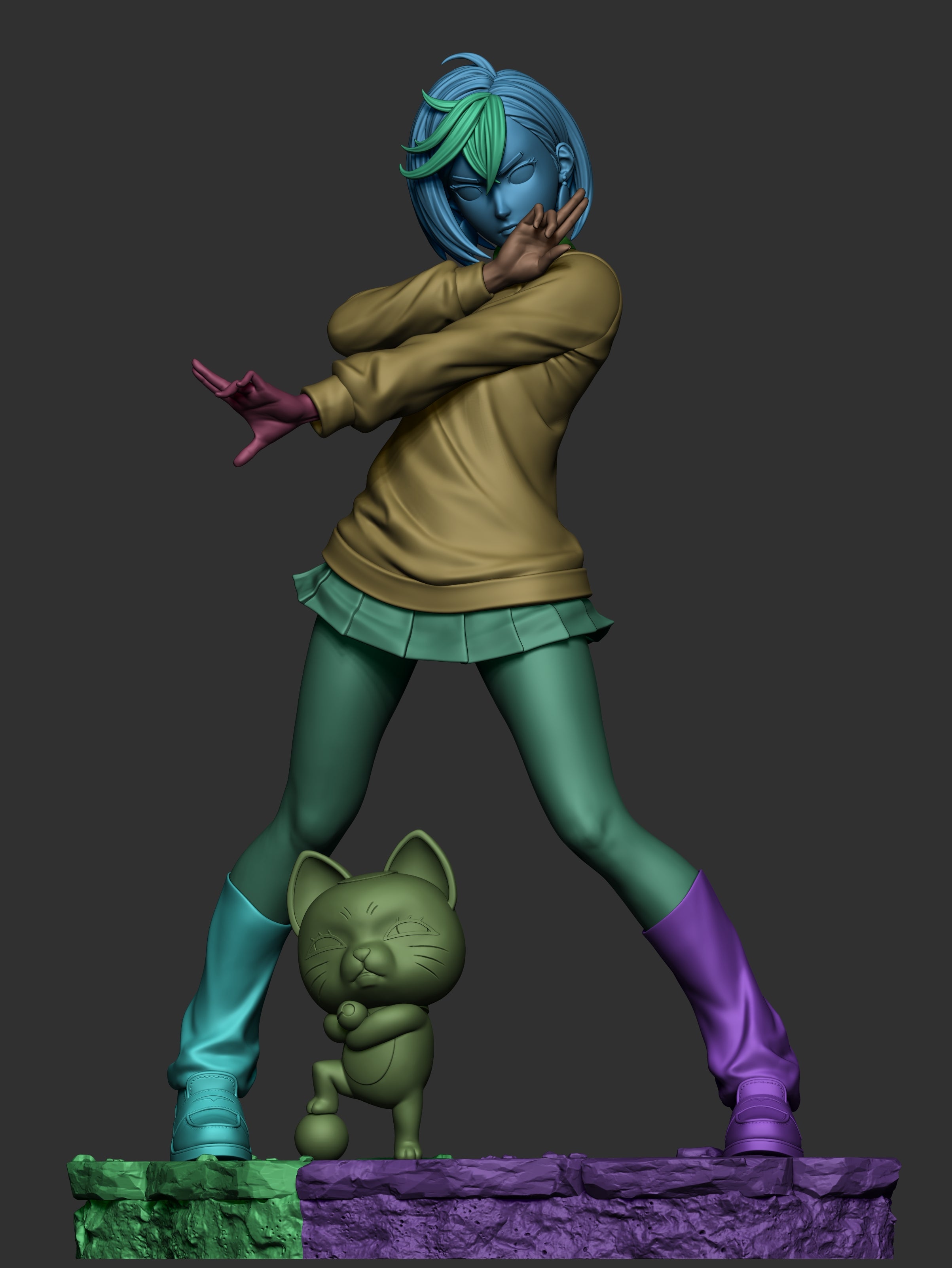 The Spirit Fighter | Maximum Detailed 12K 3D printed figure