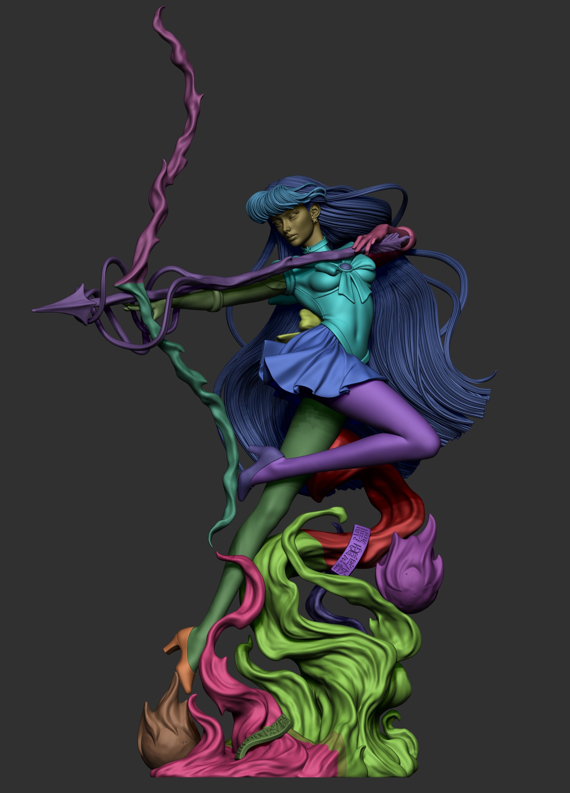 The Fire Spirit | Maximum Detailed 12K 3D printed figure