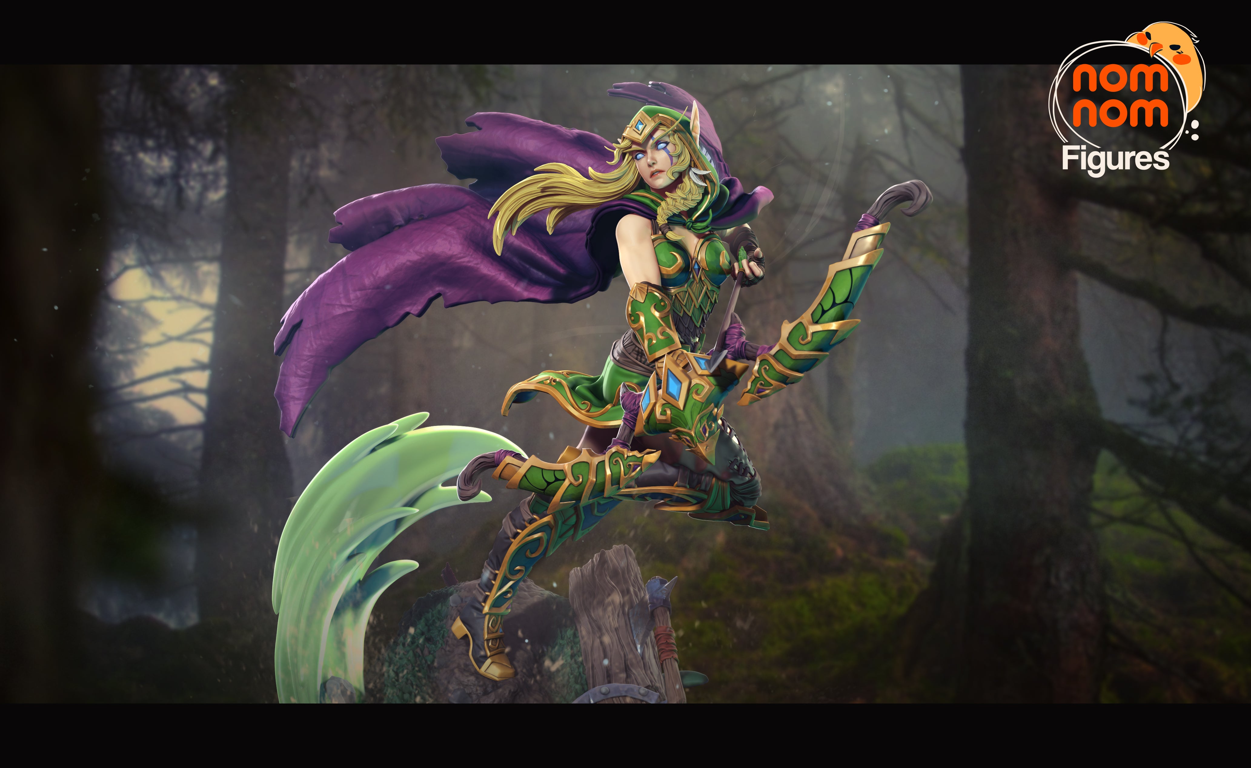 High Elf Archer | Maximum Detailed 12K 3D printed figure