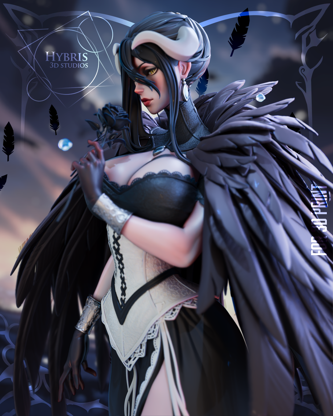 Dark Queen Albedo Statue