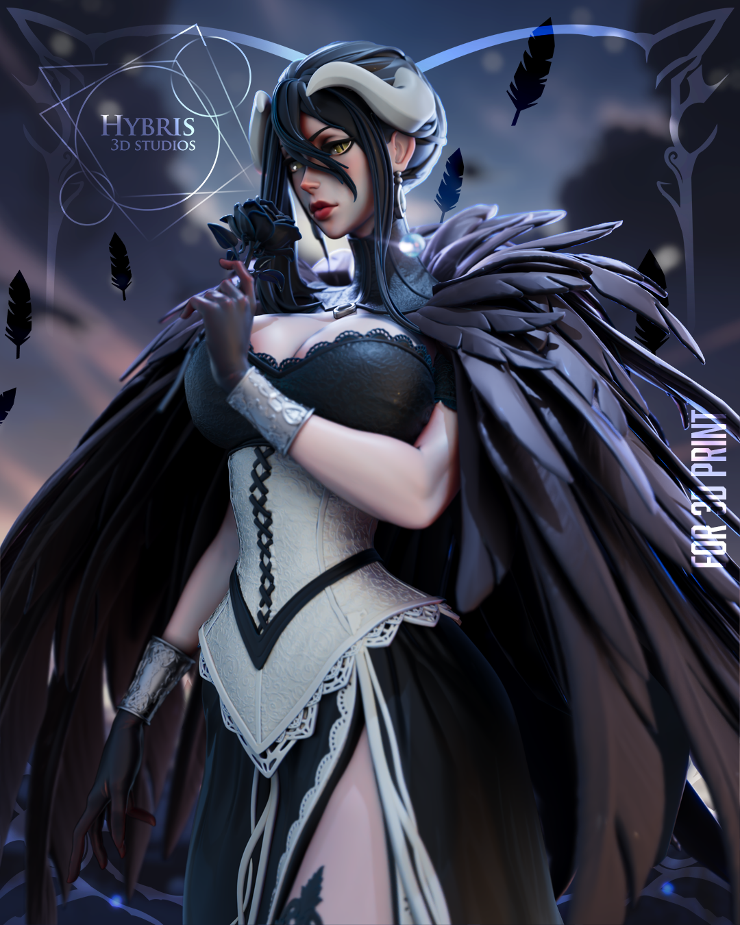 Dark Queen Albedo Statue