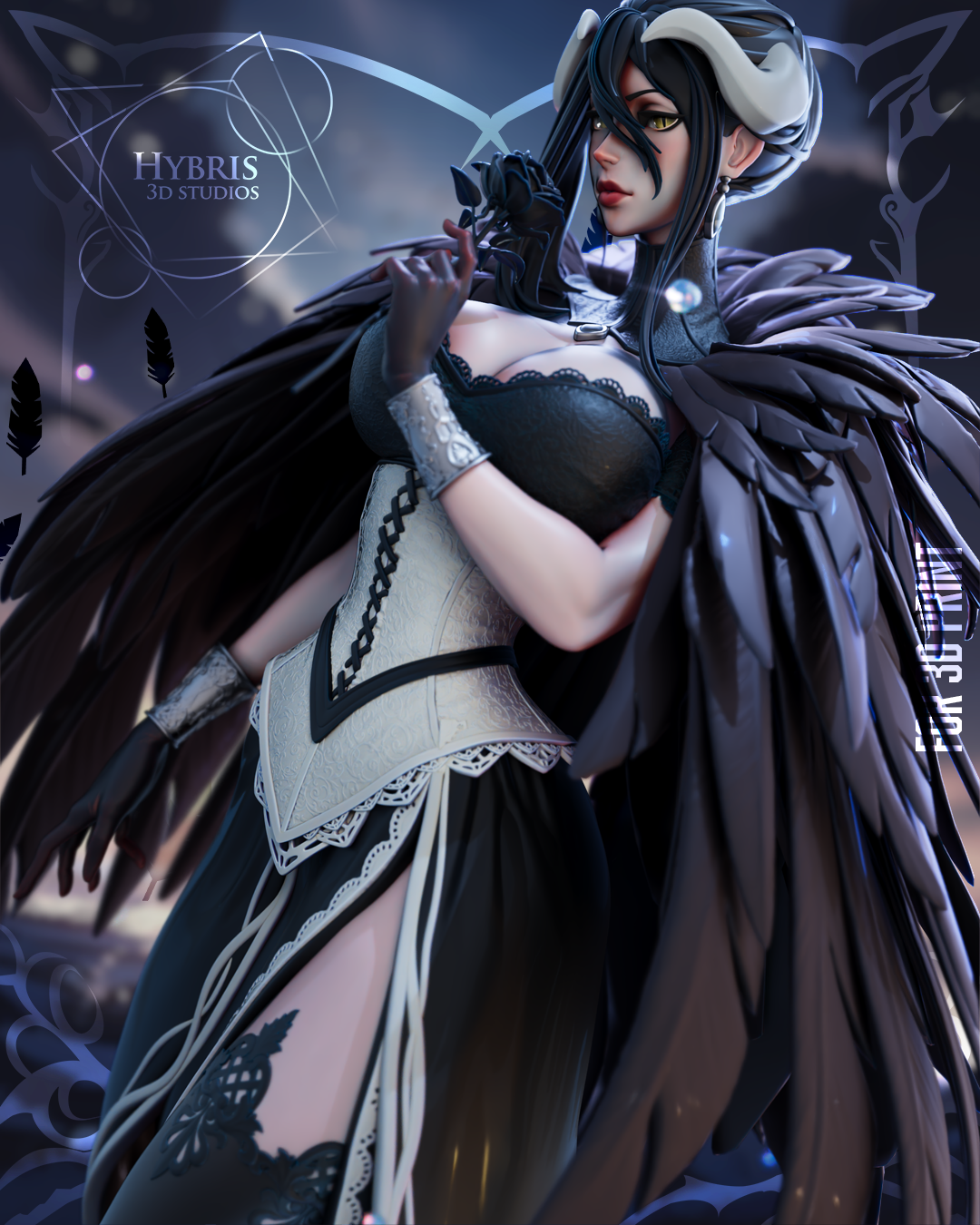 Dark Queen Albedo Statue
