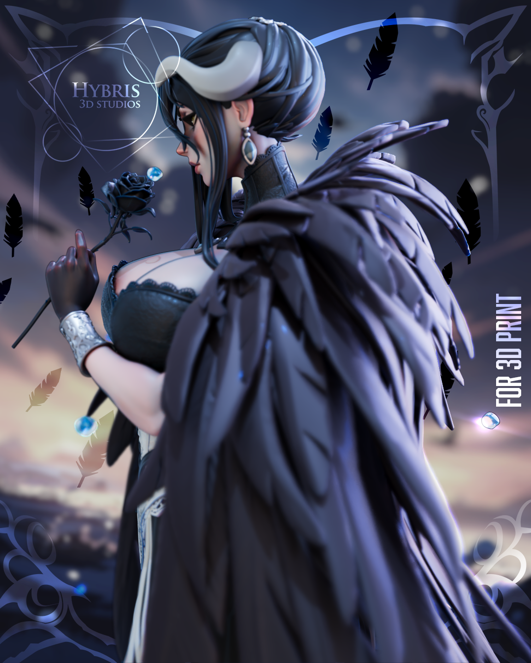 Dark Queen Albedo Statue