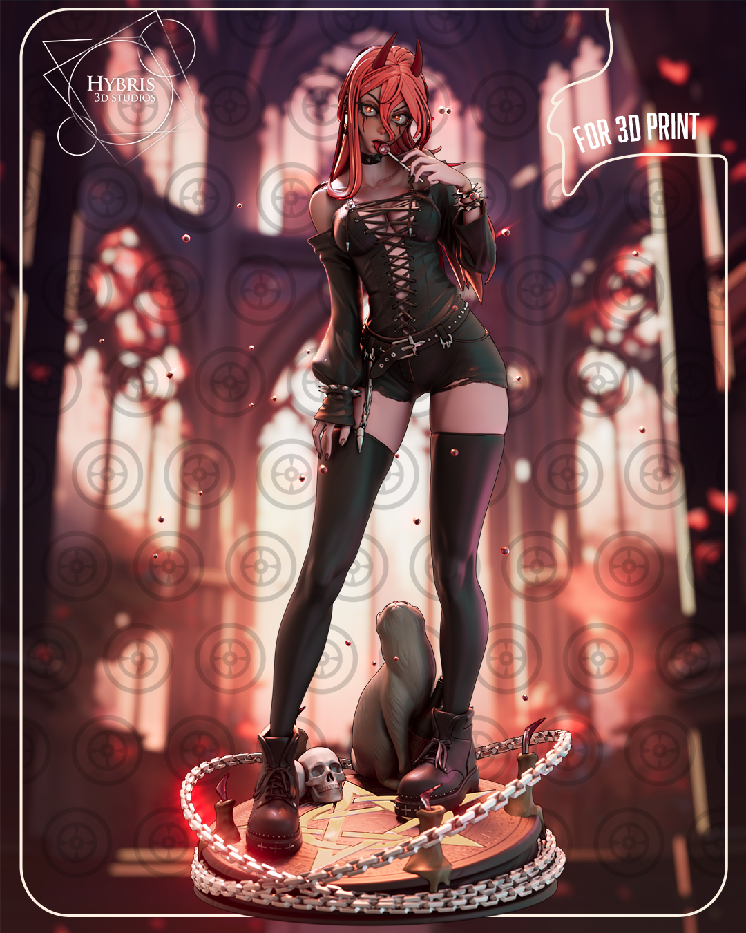 Goth Power Statue