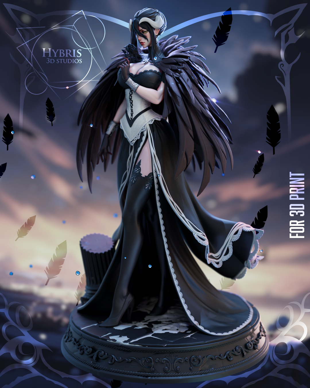 Dark Queen Albedo Statue
