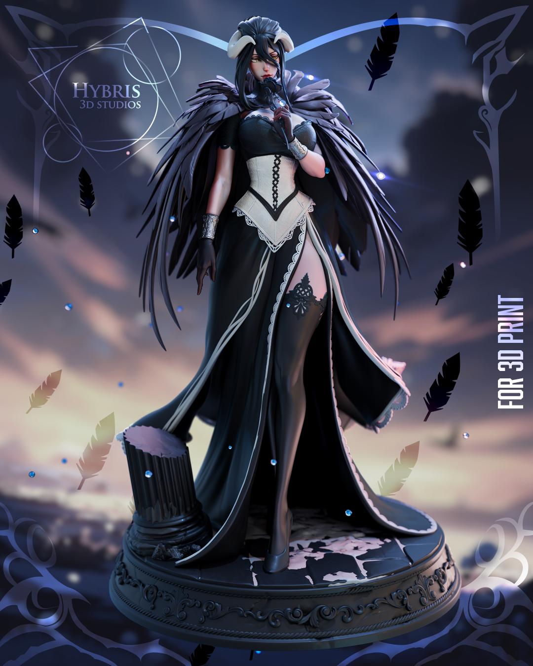 Dark Queen Albedo Statue
