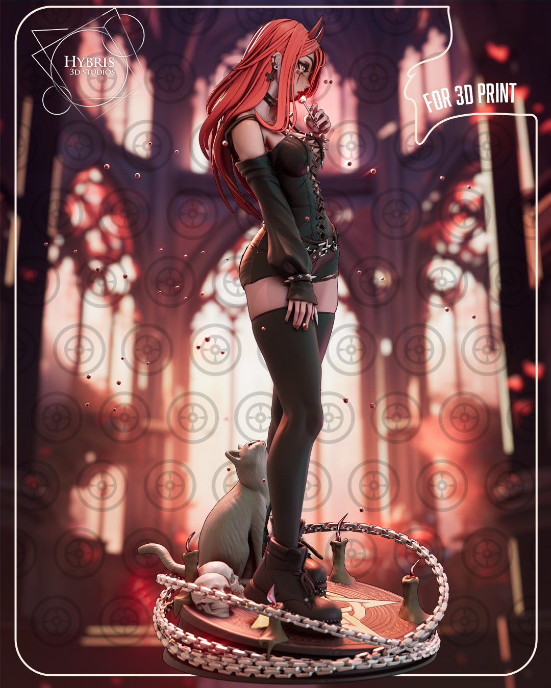 Goth Power Statue