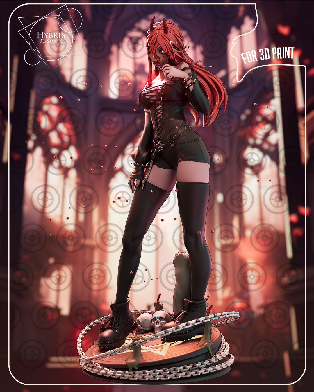 Goth Power Statue