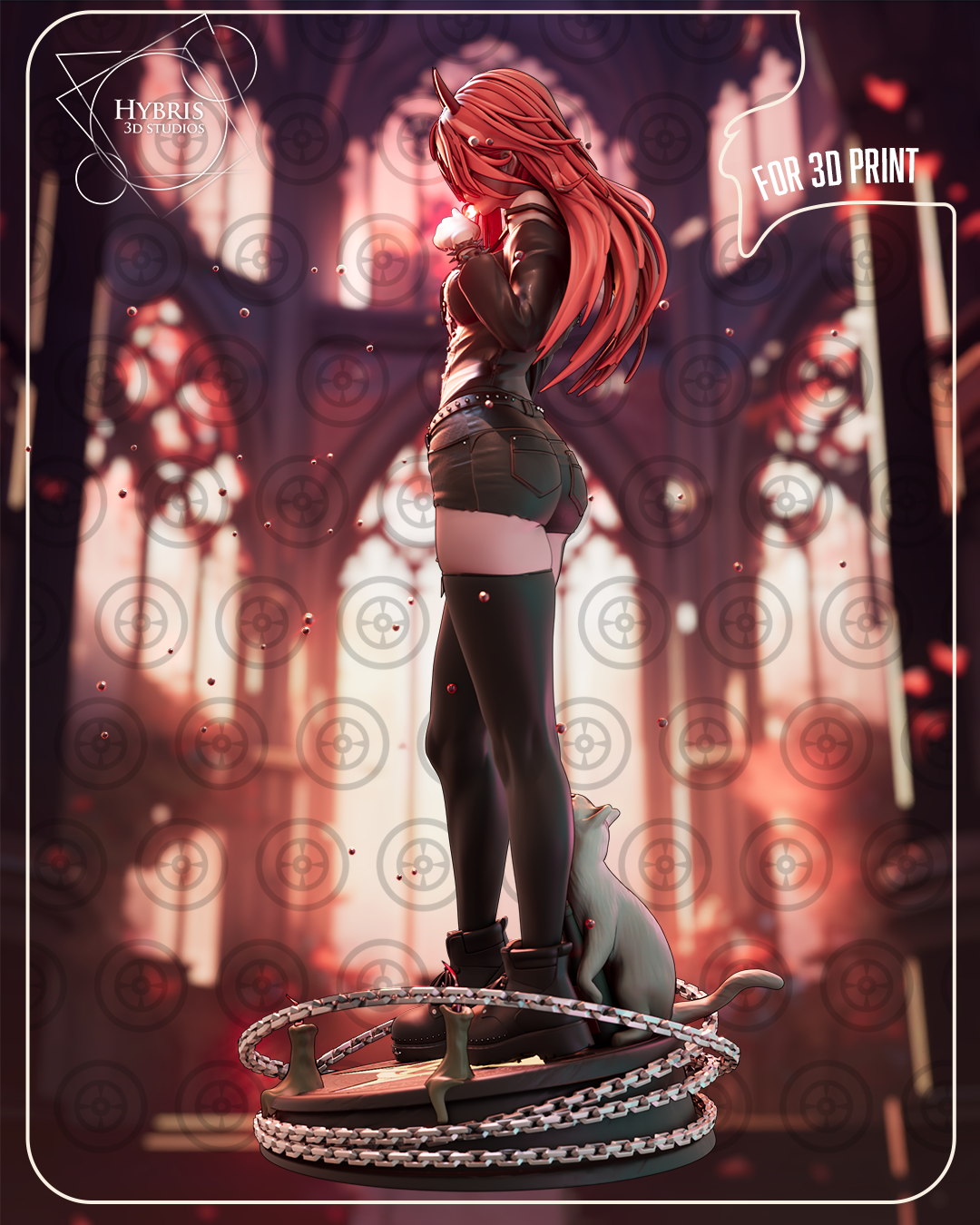Goth Power Statue