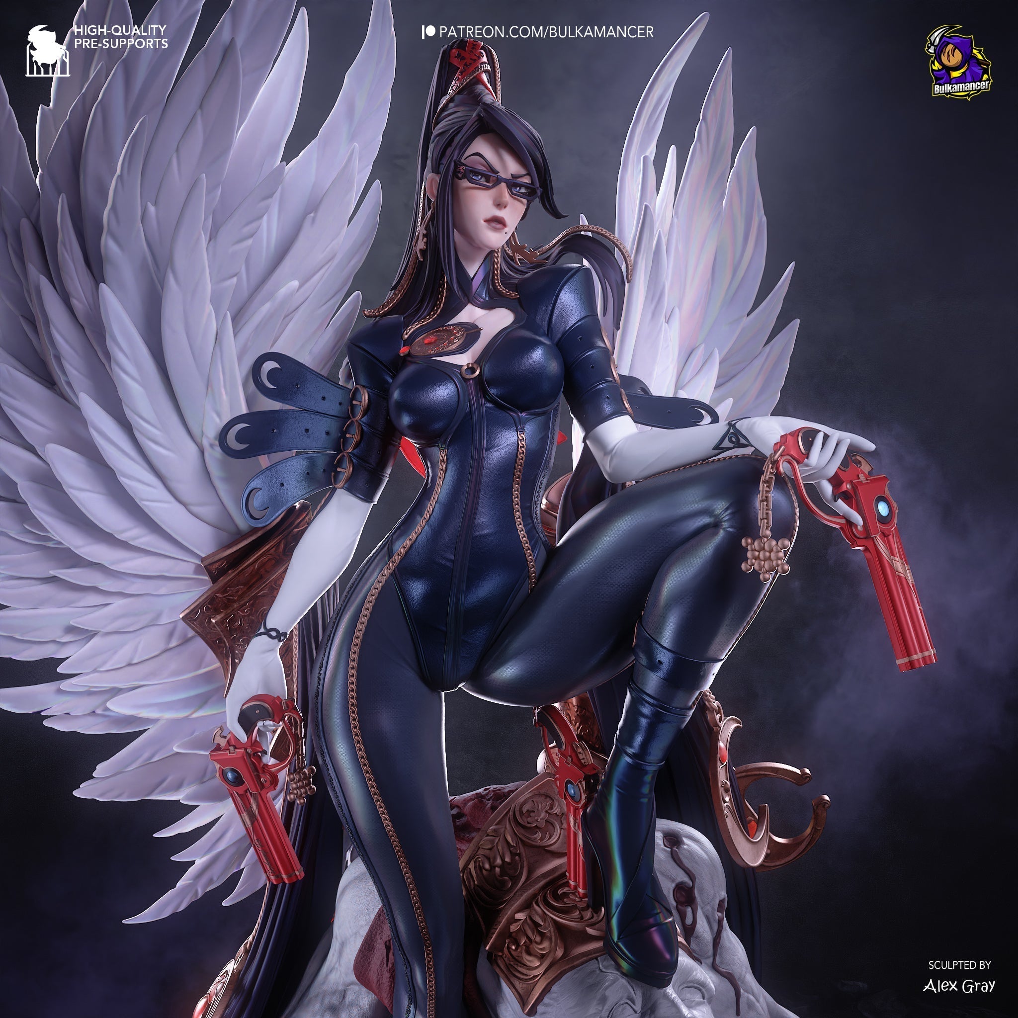 The Gunslinger Witch Statue