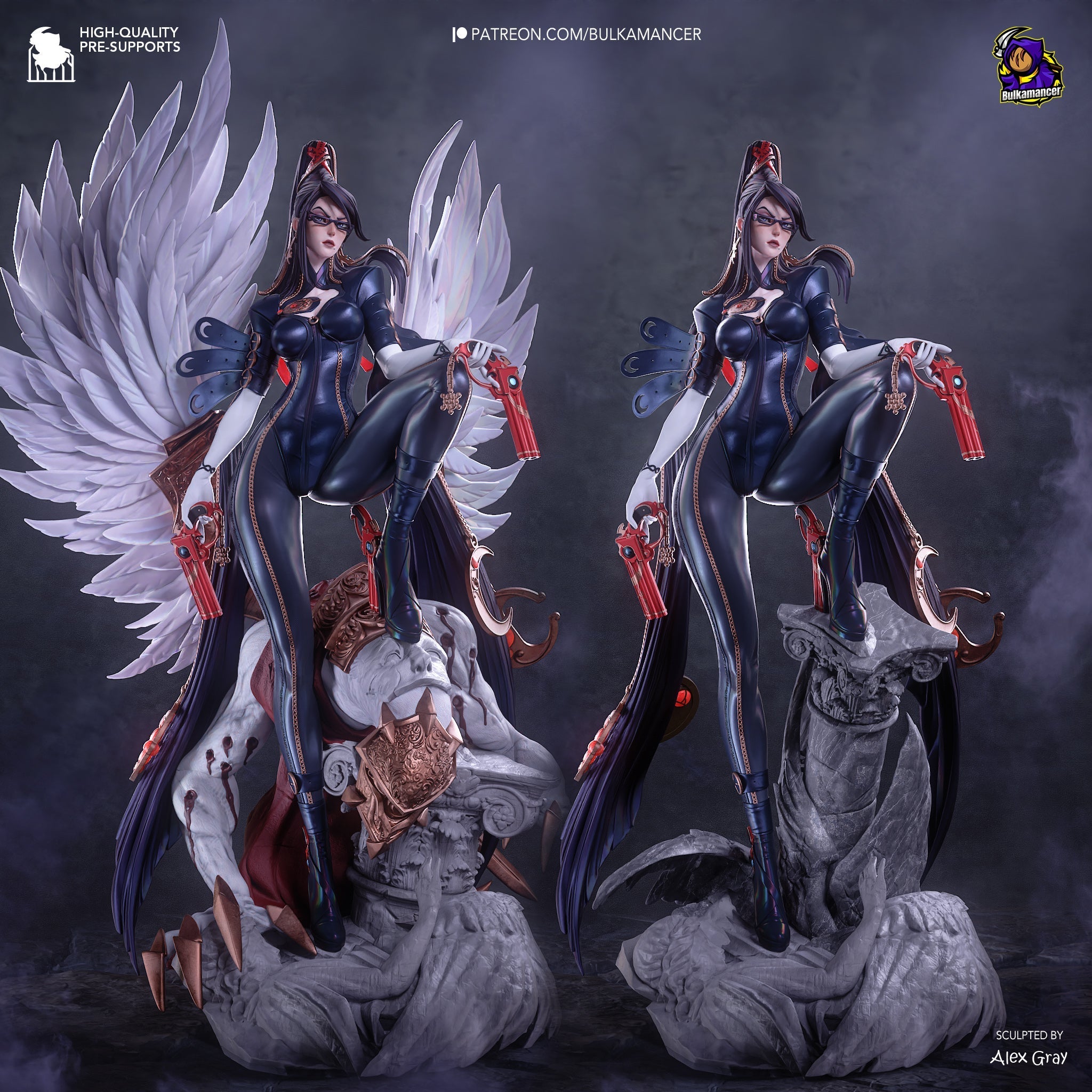 The Gunslinger Witch Statue