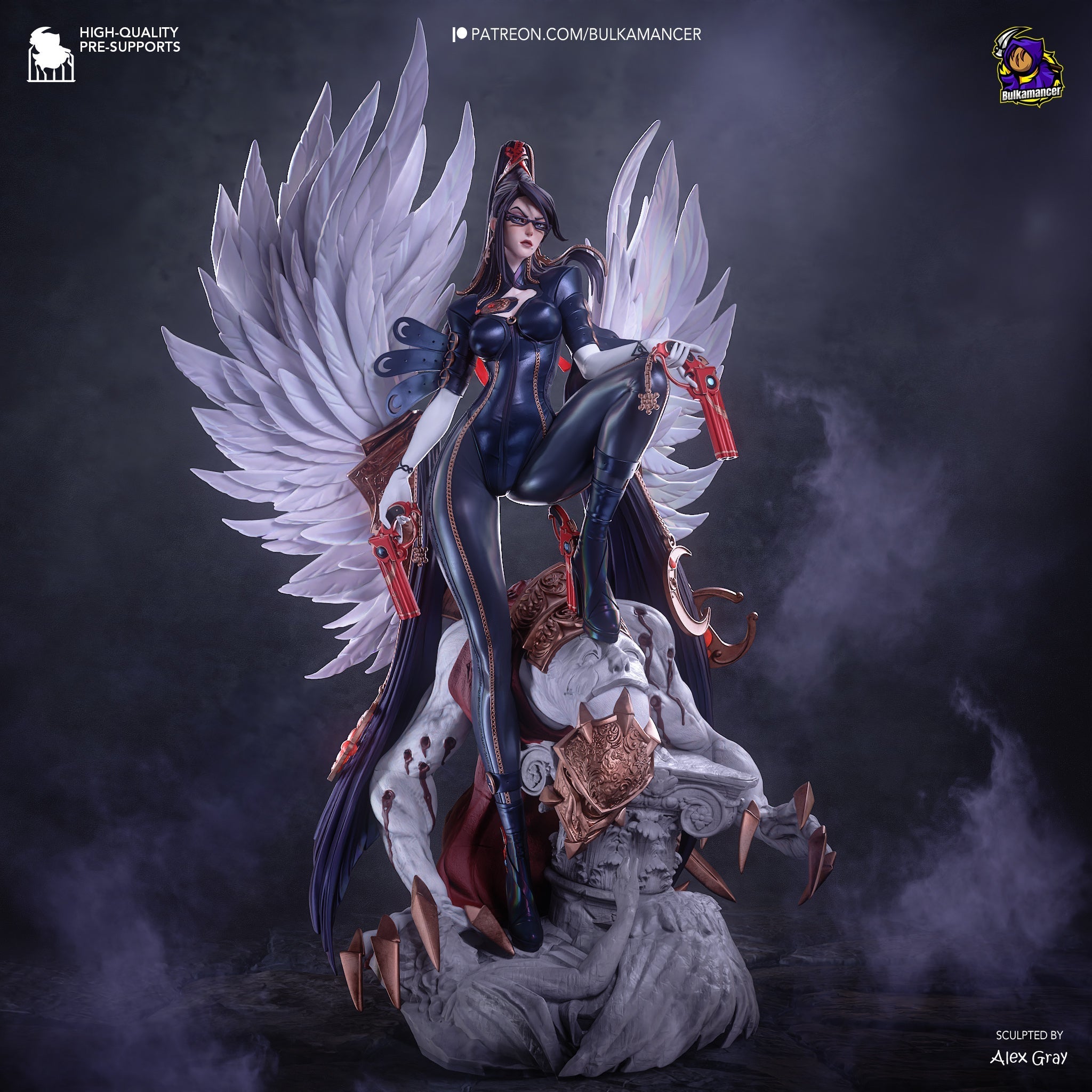 The Gunslinger Witch Statue