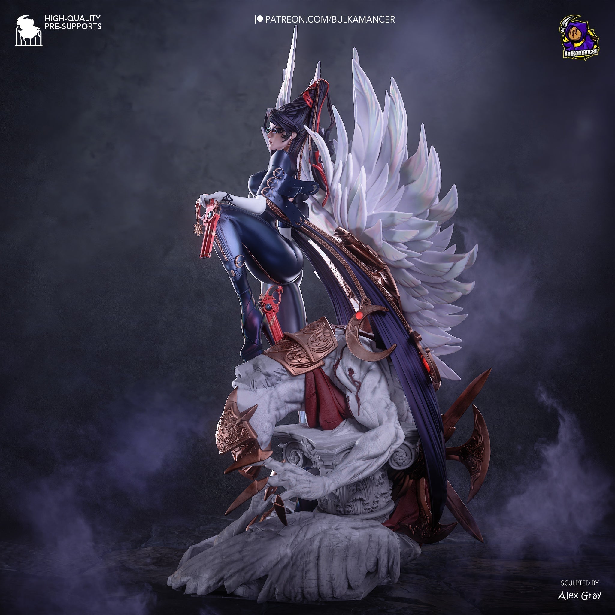 The Gunslinger Witch Statue
