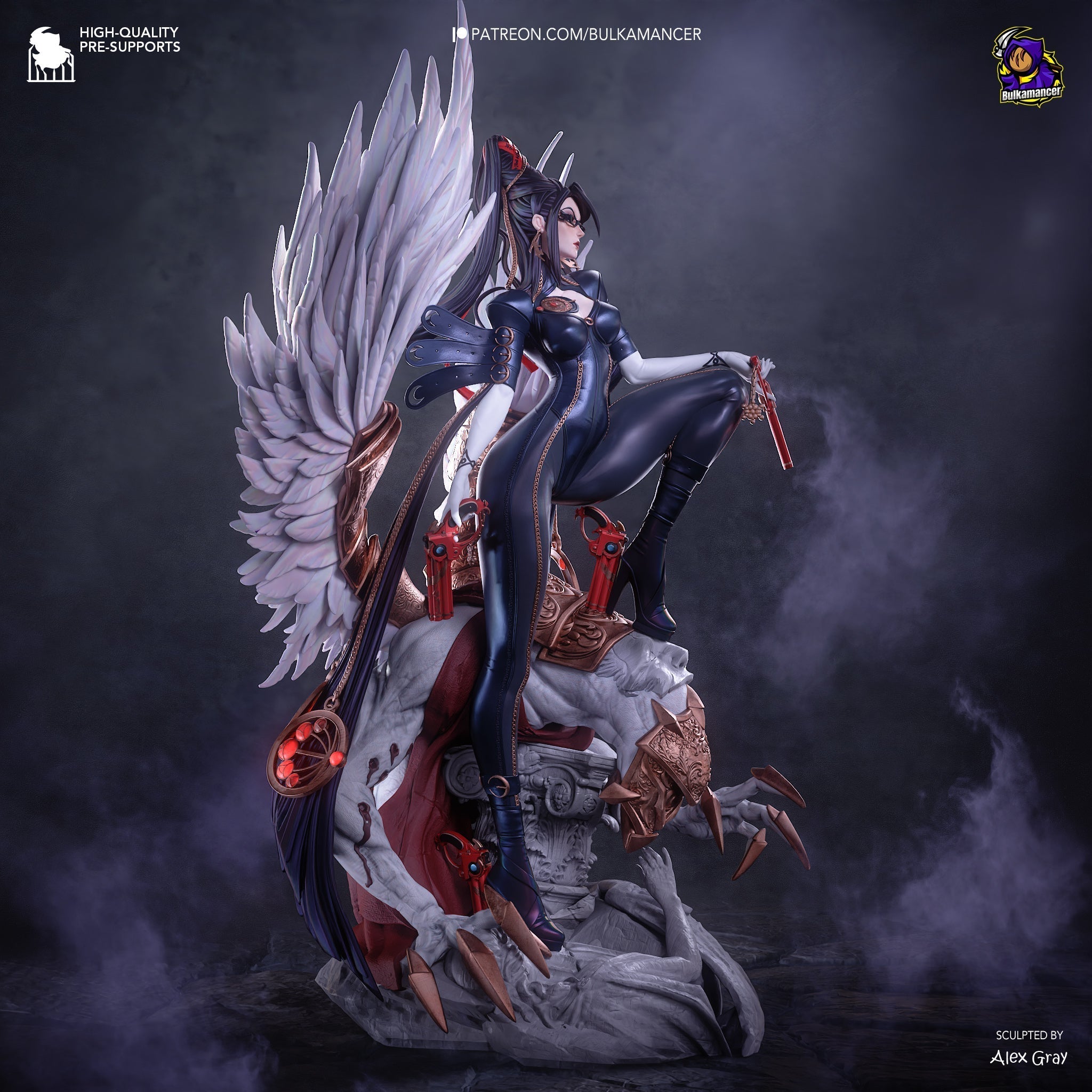The Gunslinger Witch Statue