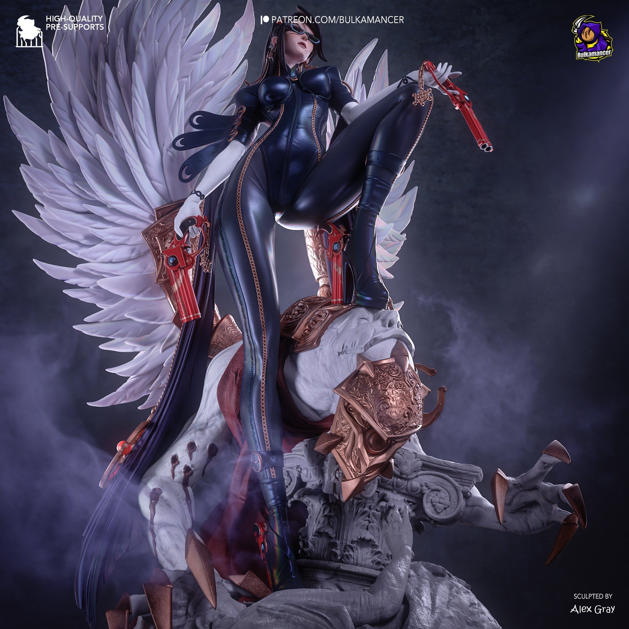 The Gunslinger Witch Statue