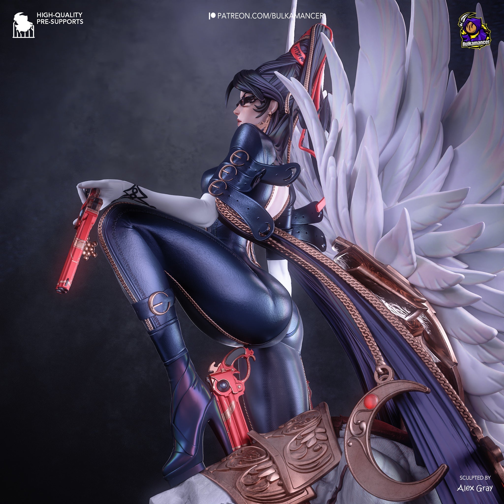The Gunslinger Witch Statue