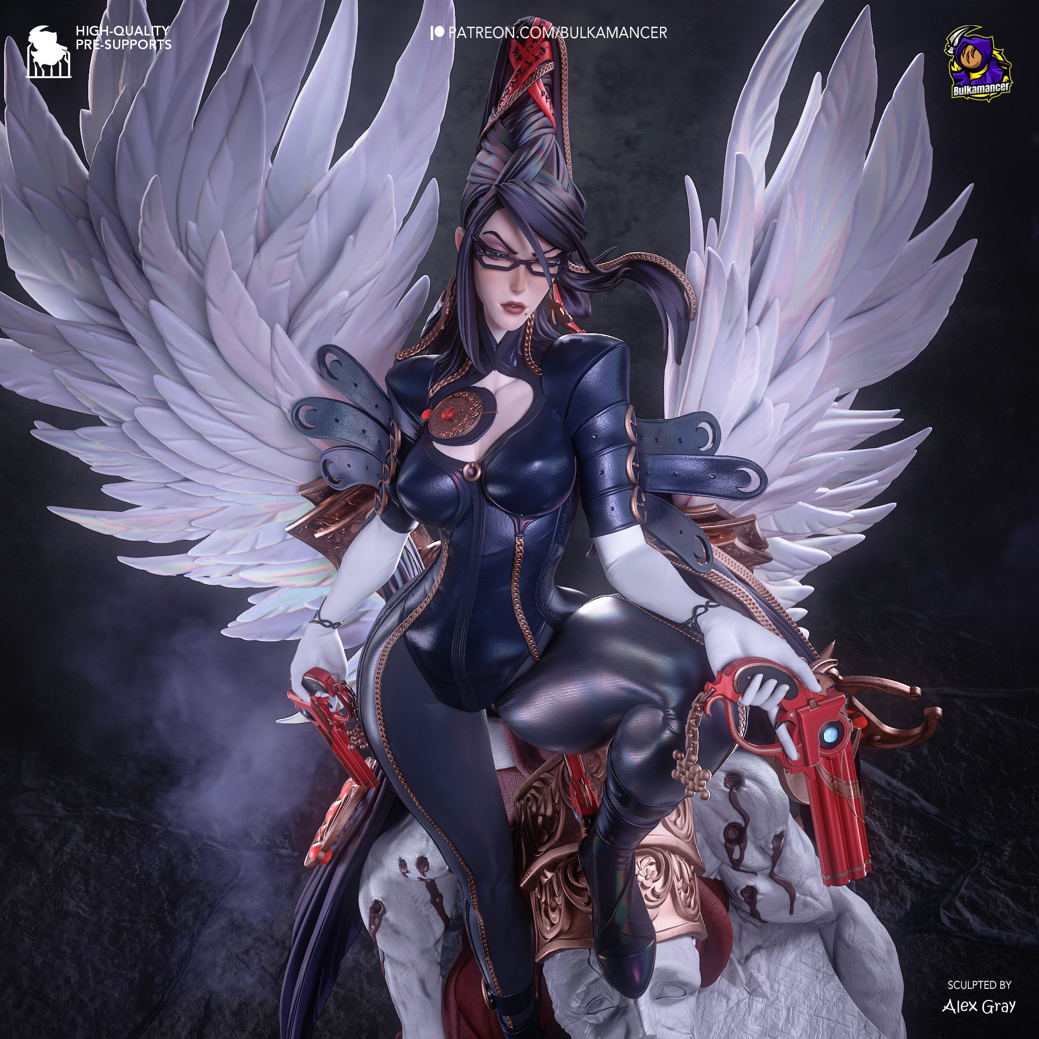 The Gunslinger Witch Statue