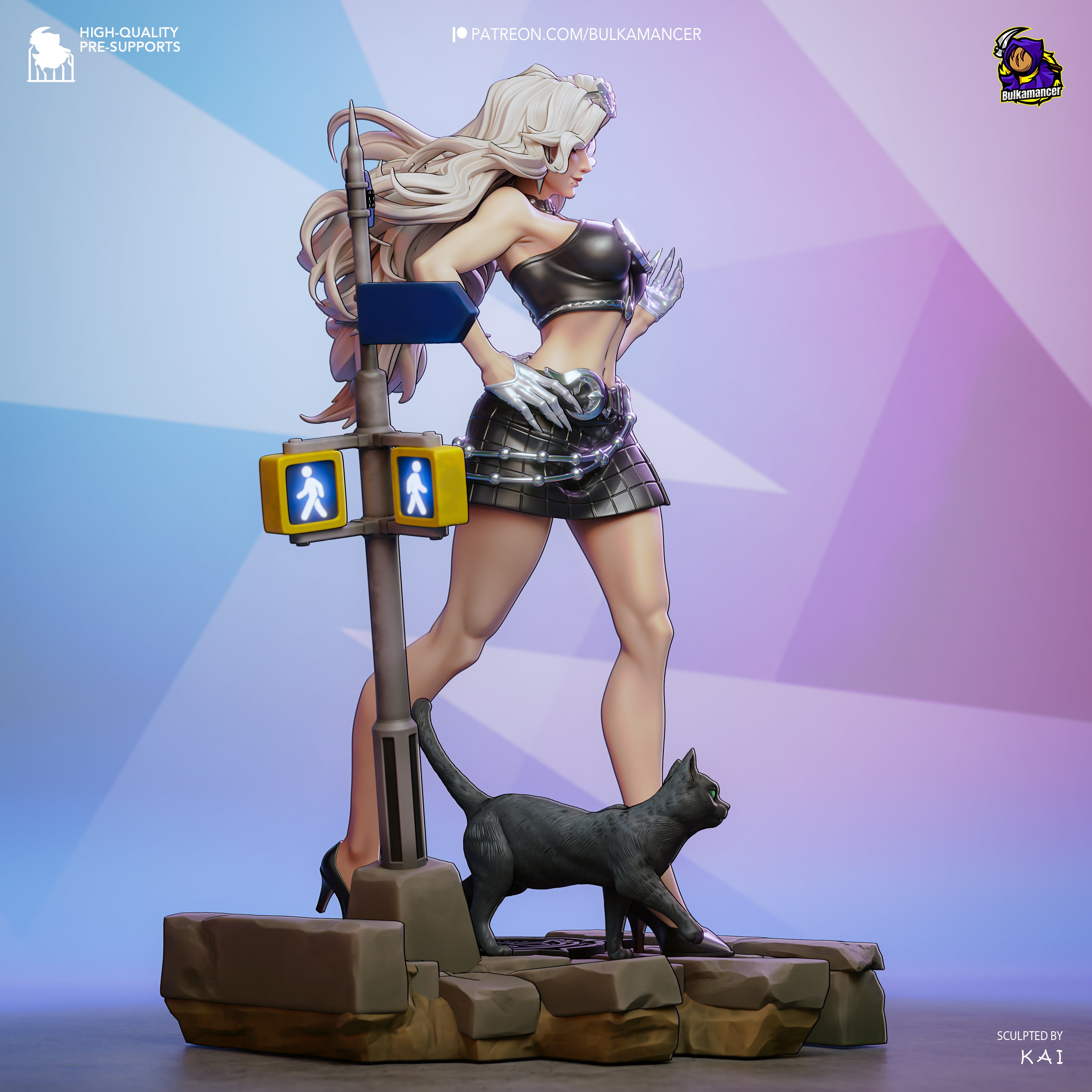 Felicia The Black Cat Statue