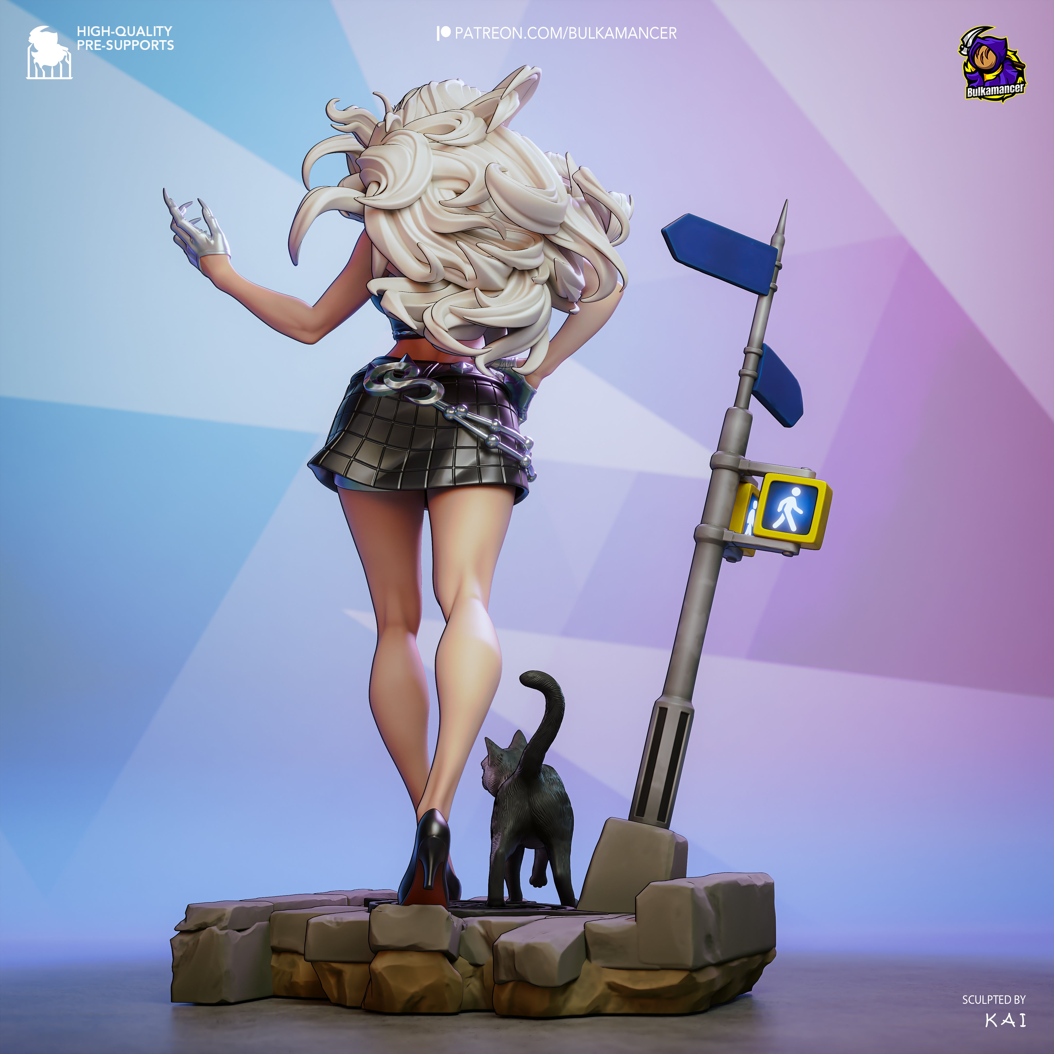 Felicia The Black Cat Statue